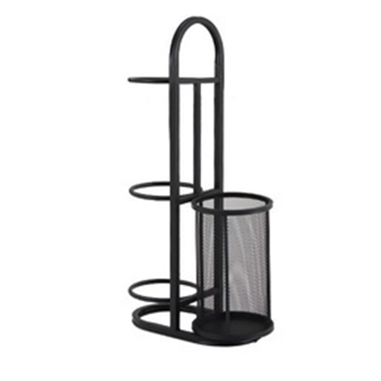 JHSLXD Multi-Purpose Sports Equipment Storage Rack - Basketball Football Volleyball Display Stand with Metal Iron Frame | Perfect for Gym, Home, or Sports Club Organization (Black)