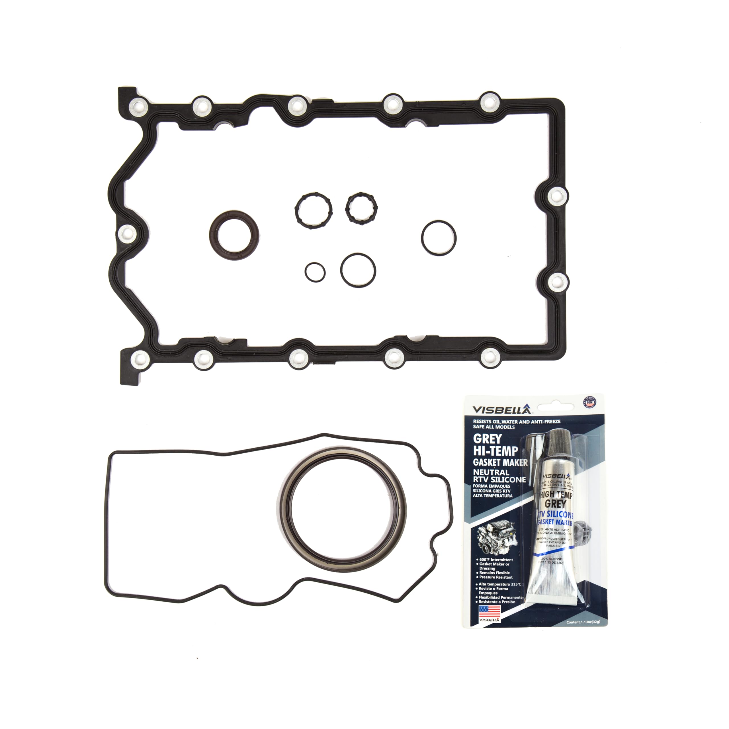 MA-9761242250 Full Gasket Set Compatible with 2002-2008 Mini Cooper Supercharged 1.6L SOHC W10B16A W11B16A Engine - Perfect for Engine Rebuilds & Maintenance Repairs