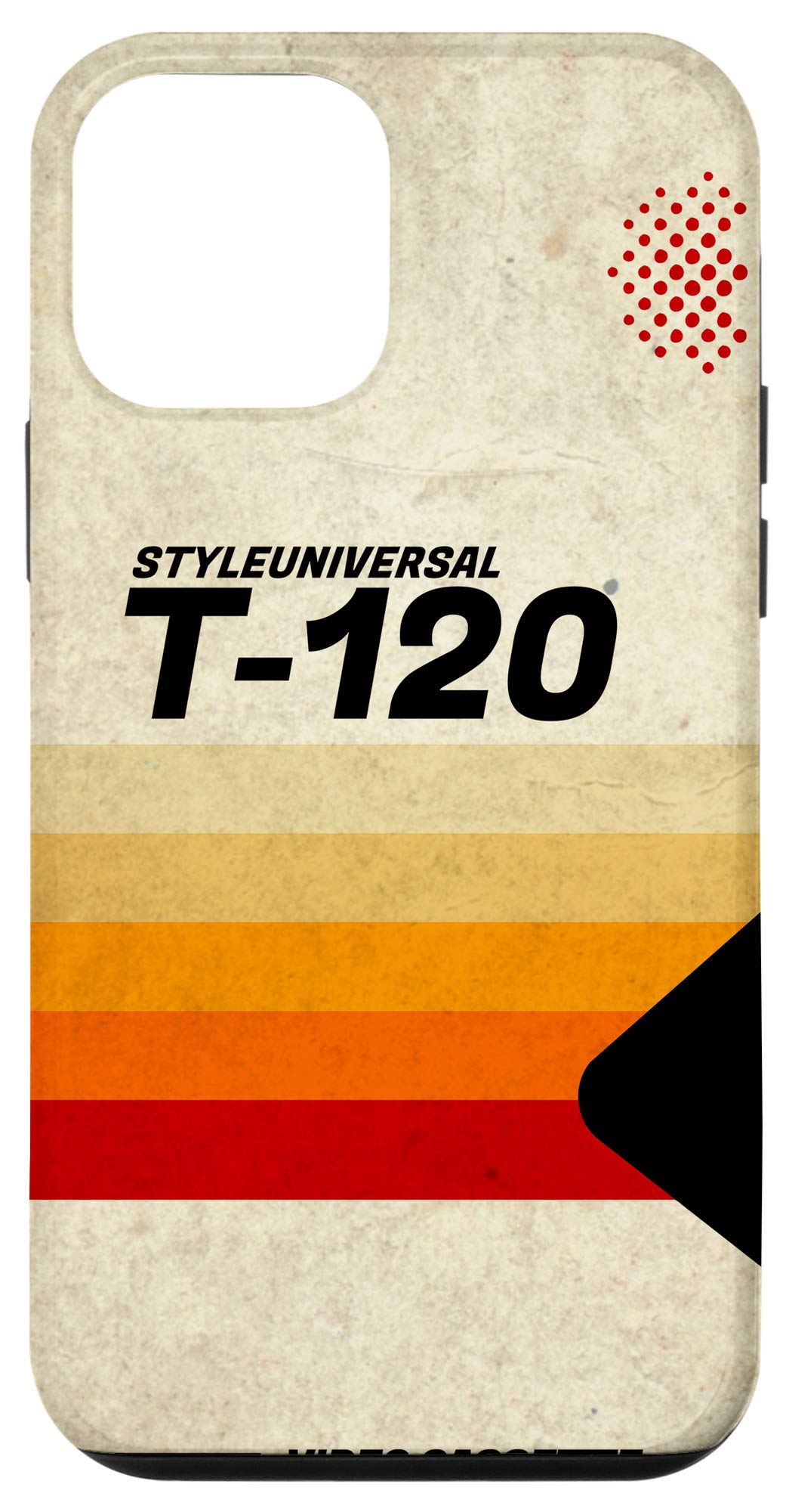 Retro 80s Video Cassette Tape Case for iPhone 12 Mini - Vintage Style Protective Phone Cover - Perfect for 80s Theme Parties, Cosplay & Nostalgic Gift Giving