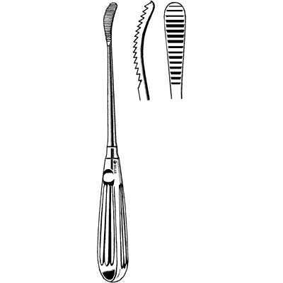Professional Aufricht Glabellar Rasp 8 - Surgical Tool for Rhinoplasty & Facial Contouring | Ideal for Plastic Surgeons & Medical Professionals