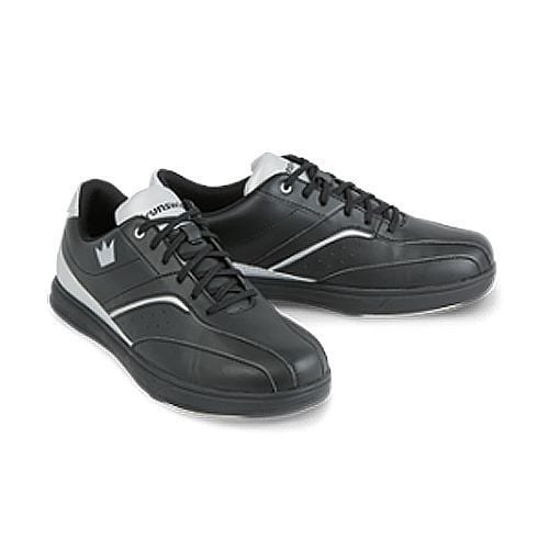 Brunswick Men's Vapor Black Silver Bowling Shoes - Lightweight & Comfortable for League Play & Tournament Bowling