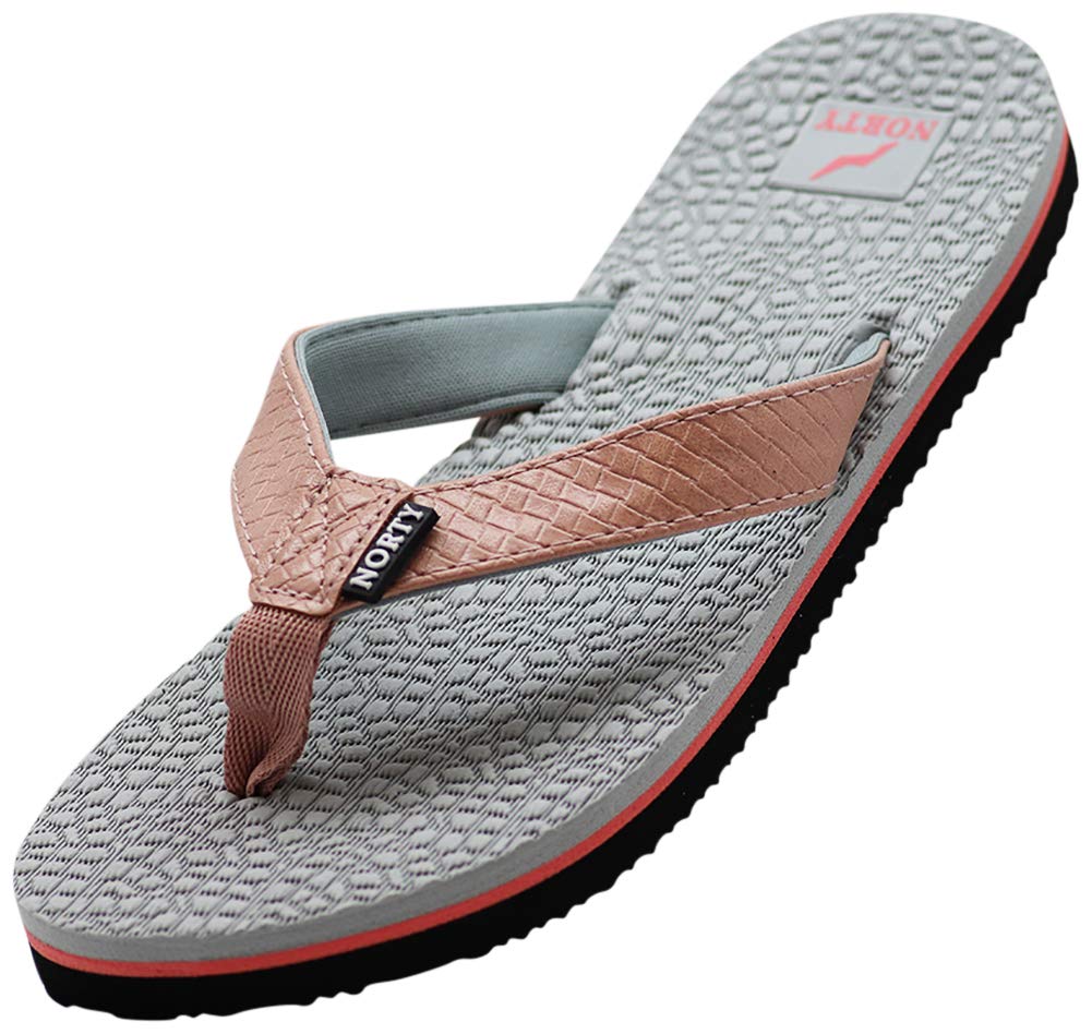 NORTY Women's Casual Flip Flop Thong Sandals - Comfortable Beach, Pool & Everyday Wear - Perfect for Summer, Vacation, and Relaxing Outdoors