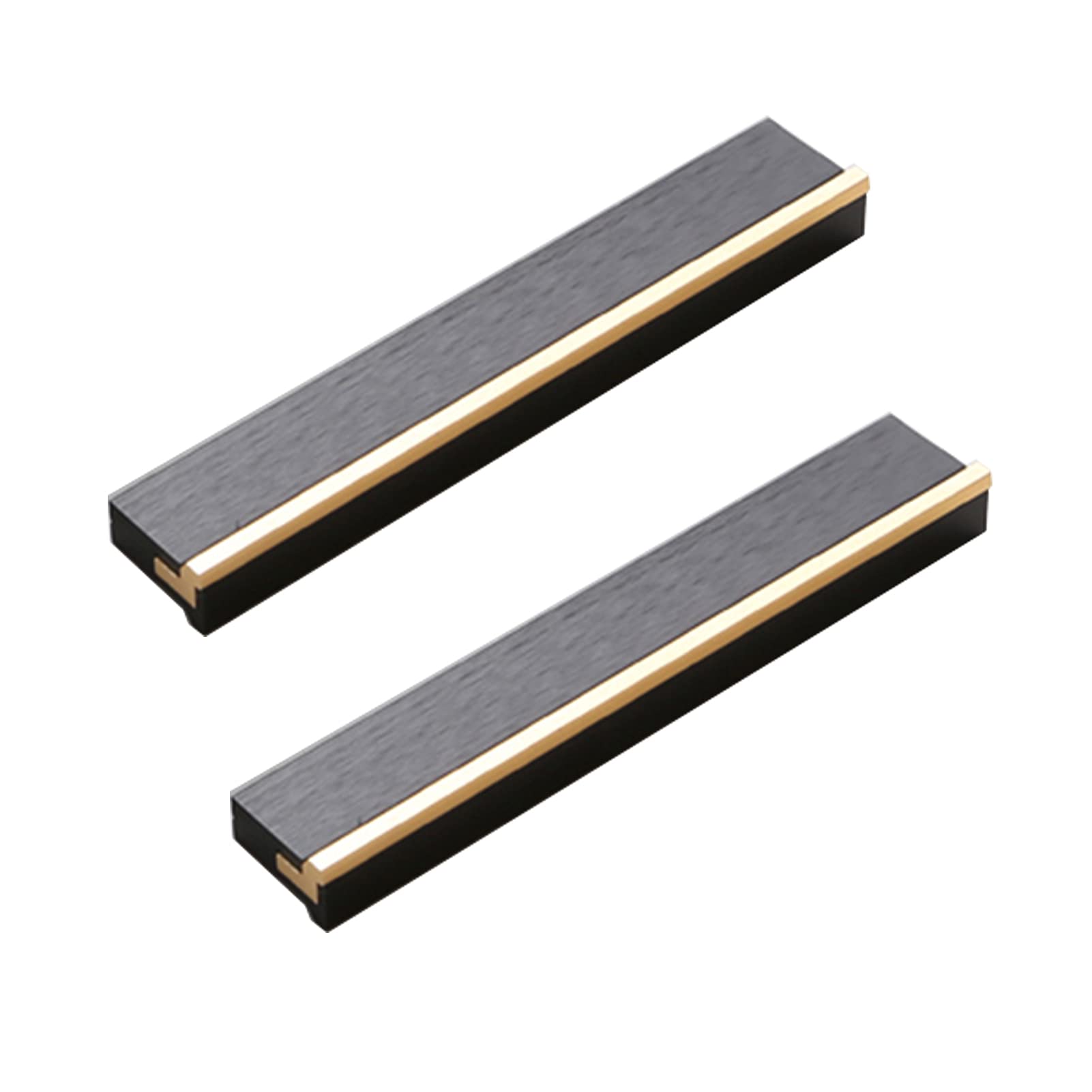 Modern Aluminum Alloy Cabinet Handles & Drawer Knobs - 2PCS Kitchen Cupboard Pulls with Screws - Sleek Home Furniture Hardware for Bedroom, Bathroom & Office Cabinets