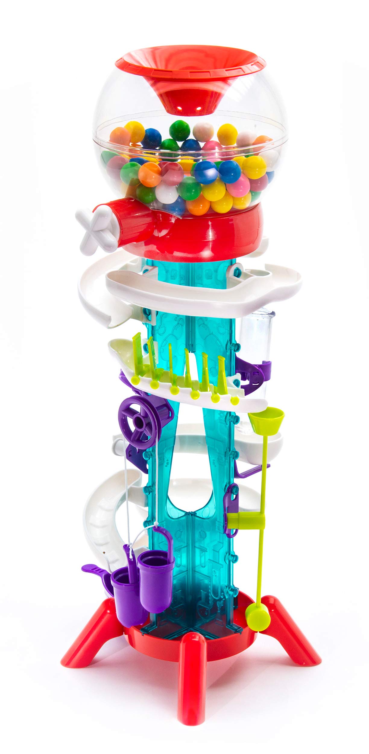 Thames & Kosmos Gumball Machine Maker Lab - STEM Science Kit for Kids with Super Stunts & Tricks - Bilingual English/Spanish - Fun DIY Project for Birthday Gifts & Classroom Activities