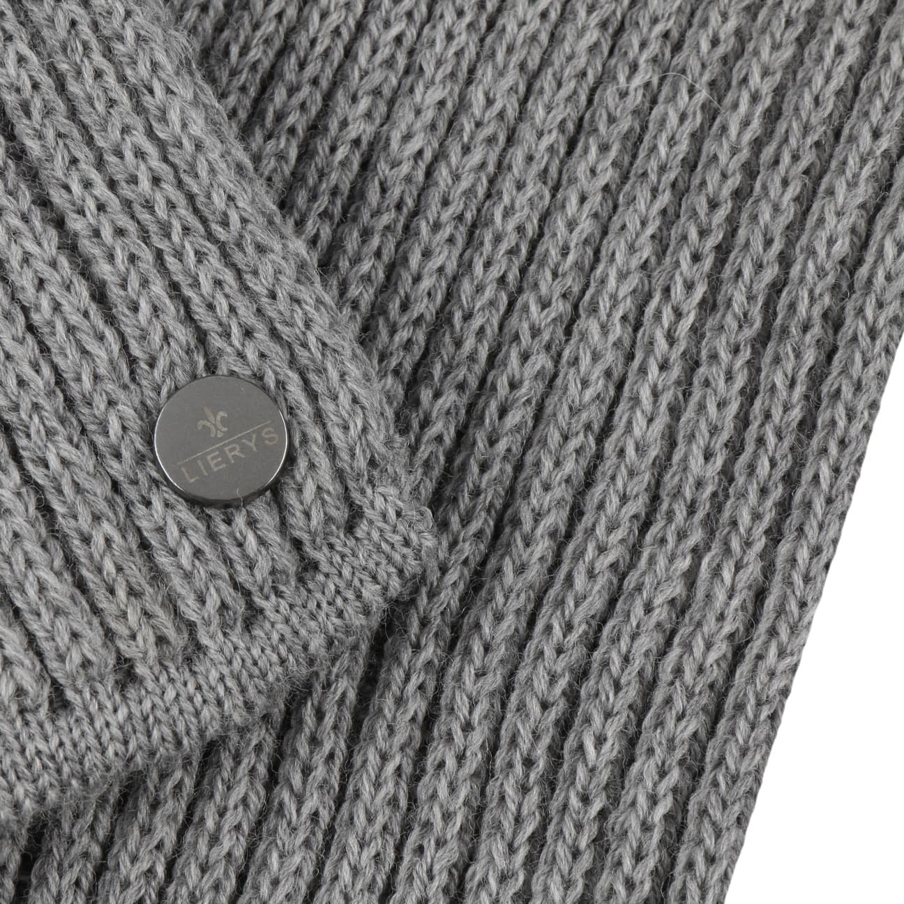 Lierys Premium Merino Wool Rib Scarf - Soft & Warm Winter Accessory for Men & Women - Perfect for Cold Weather, Outdoor Activities & Fashion Styling