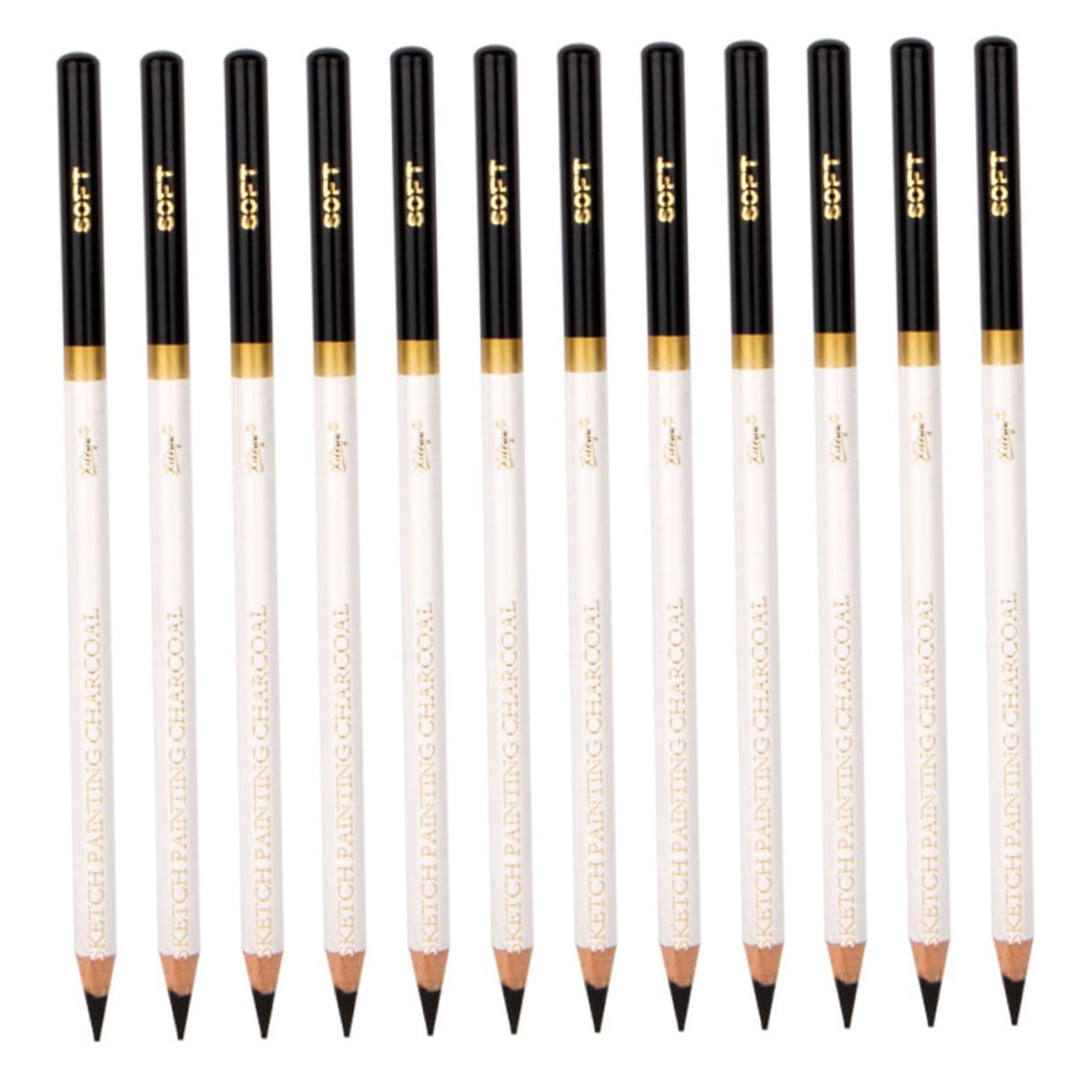 KALLORY 12-Piece Sketch Pencil Set - Professional Colored Pencils & Graphite Drawing Pencils for Kids & Artists - Perfect for Sketching, Shading & Art Projects