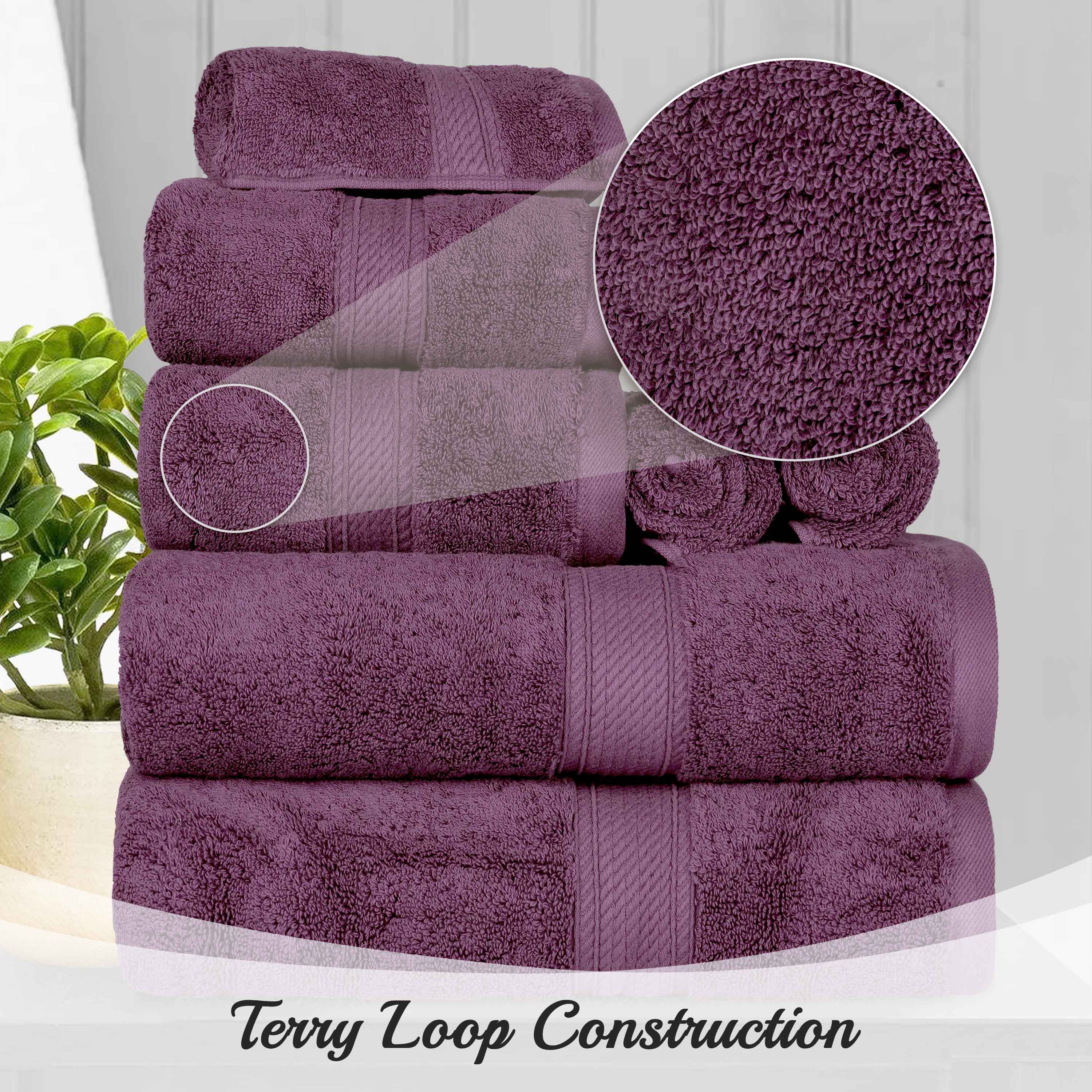 Premium 8-Piece Egyptian Cotton Towel Set - Ultra Soft, Heavyweight & Plush for Bath, Spa & Luxury Home Decor