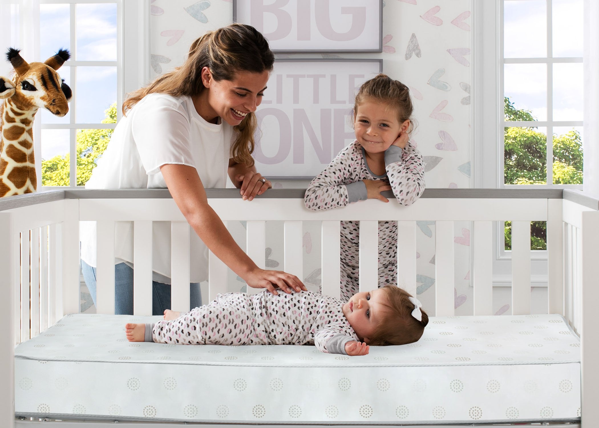 Twinkle Galaxy Dual-Sided Organic Crib & Toddler Mattress - Breathable, Hypoallergenic, Eco-Friendly Recycled Fiber Core - Perfect for Nursery, Daycare & Travel Use