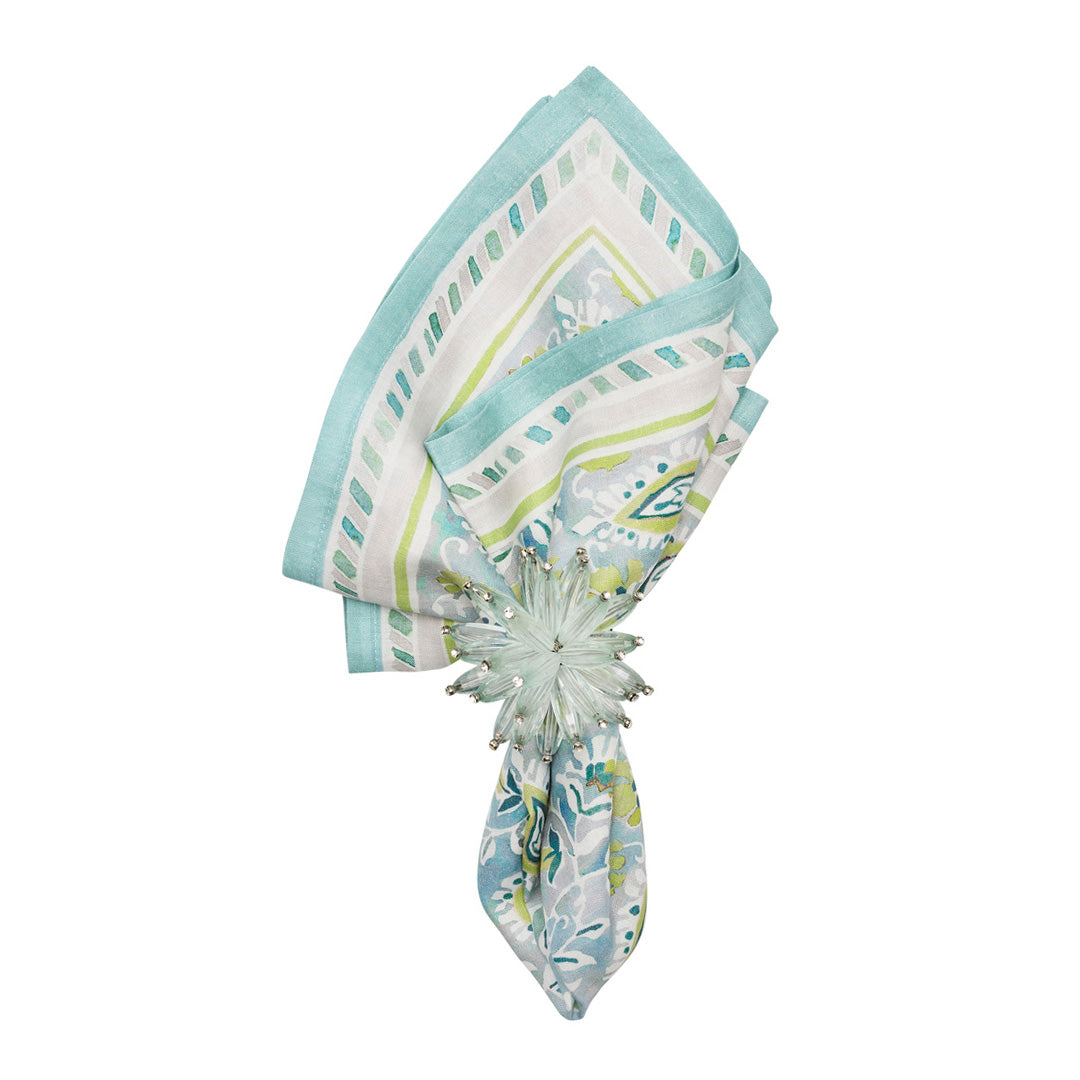 Premium Mira Napkins Set of 4 - 100% Cotton Decorative Dinner Napkins for Formal Dining, Parties & Special Occasions