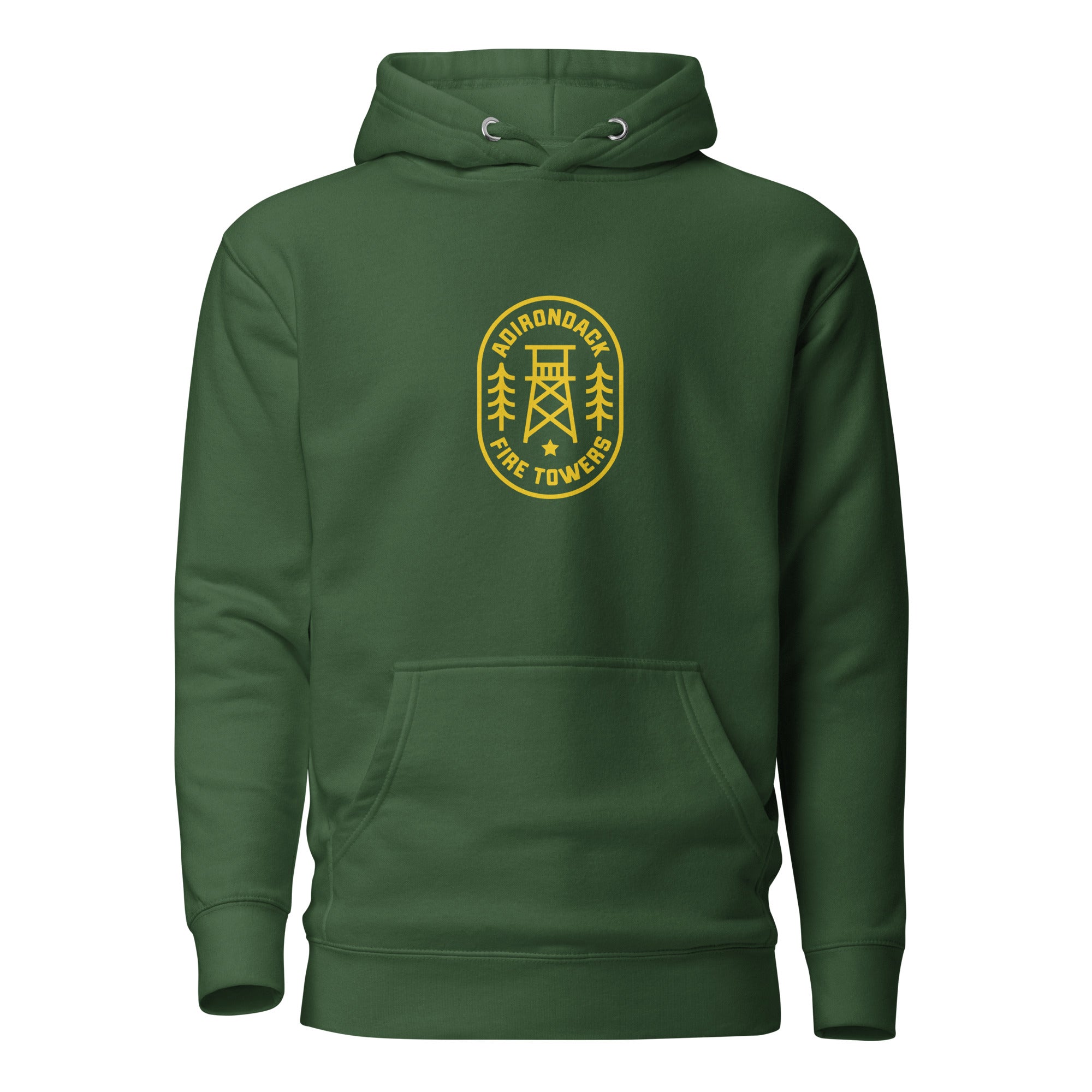 ADK Fire Towers Hoodie - Premium Cotton Pullover Sweatshirt for Men & Women | Cozy Outdoor Hiking & Casual Streetwear
