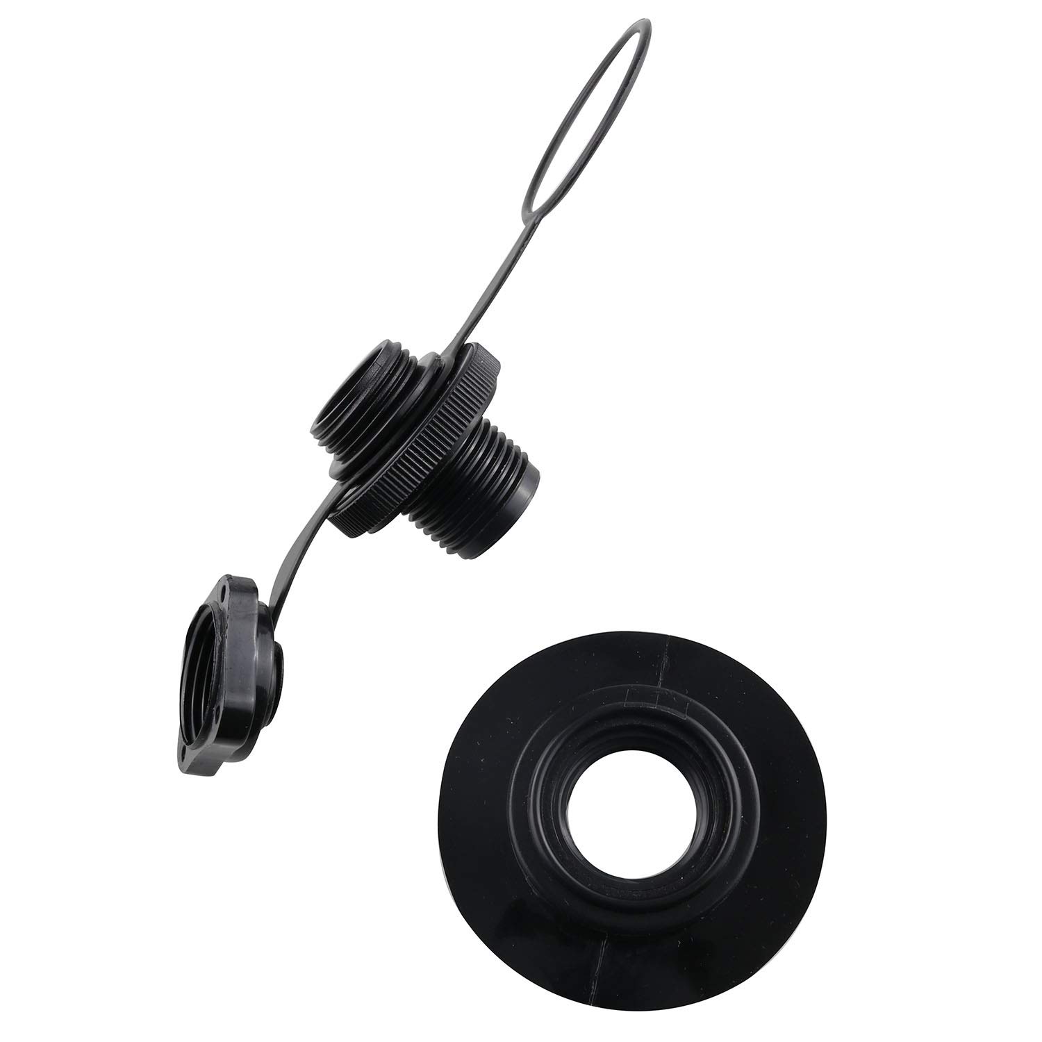 2-Pack Spiral Air Nozzle Boston Valve Replacement - Universal Fit for Inflatable Boats, Kayaks, Rafts & Water Sports Equipment - Perfect for Quick Inflation/Deflation of Canoes, Paddle Boards & Pool Floats