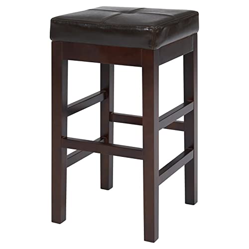 Valencia Backless Leather Counter Stool 27
