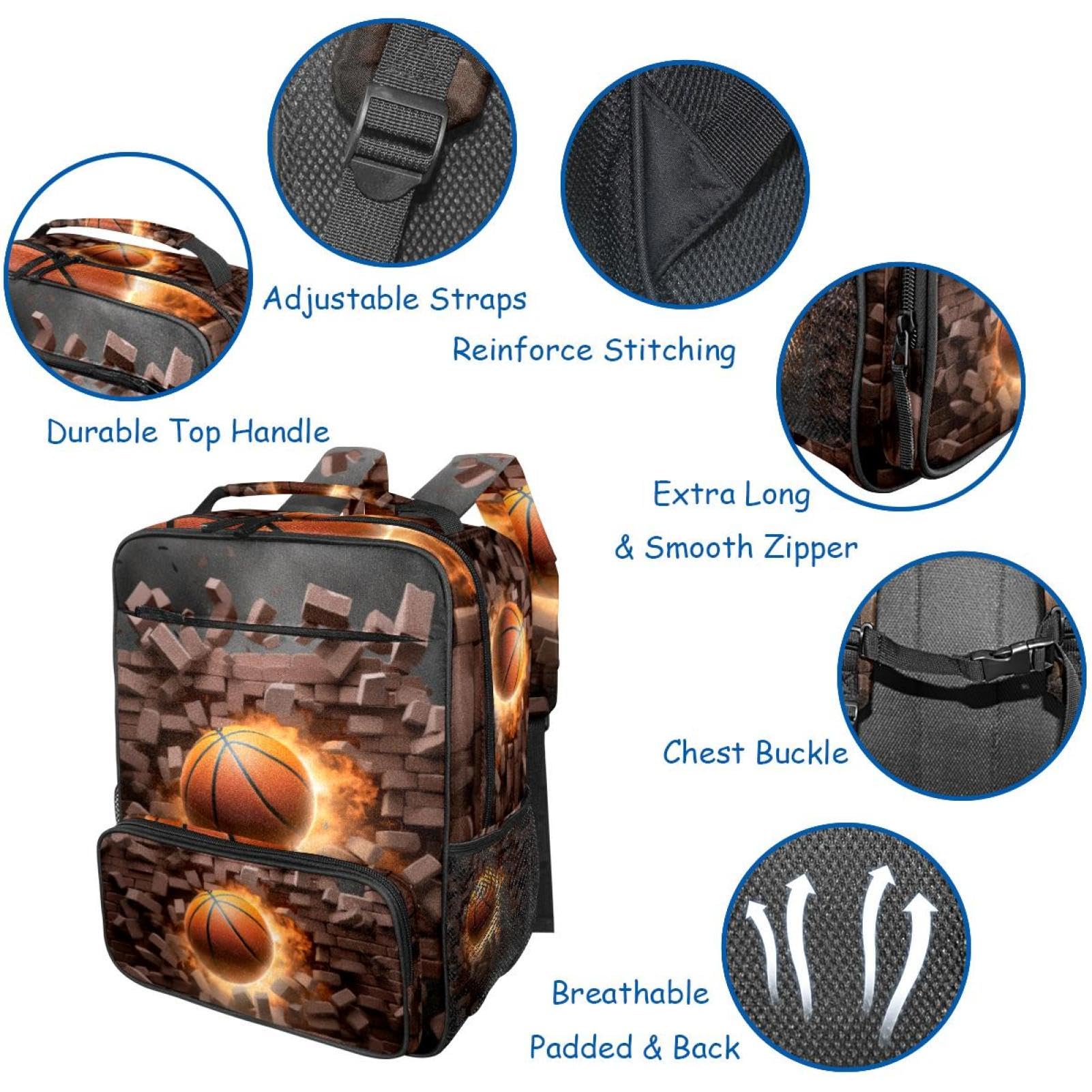 Best Travel Backpack for Men & Women - Lightweight Durable Hiking Backpack with USB Charging Port - Perfect for Outdoor Adventures, Commuting & Basketball Games