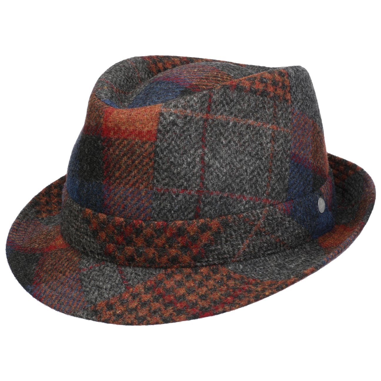 Lierys Merino Wool Patchwork Trilby Hat for Women - Stylish & Warm Winter Fashion Accessory for Outdoor Activities & Travel