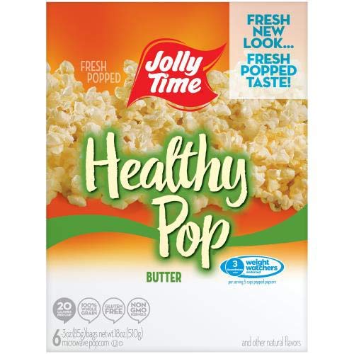 Jolly Time Microwave Popcorn - 36 Pack (Butter & Salt Flavor) - Perfect for Movie Nights, Parties & Snack Time at Home or Office