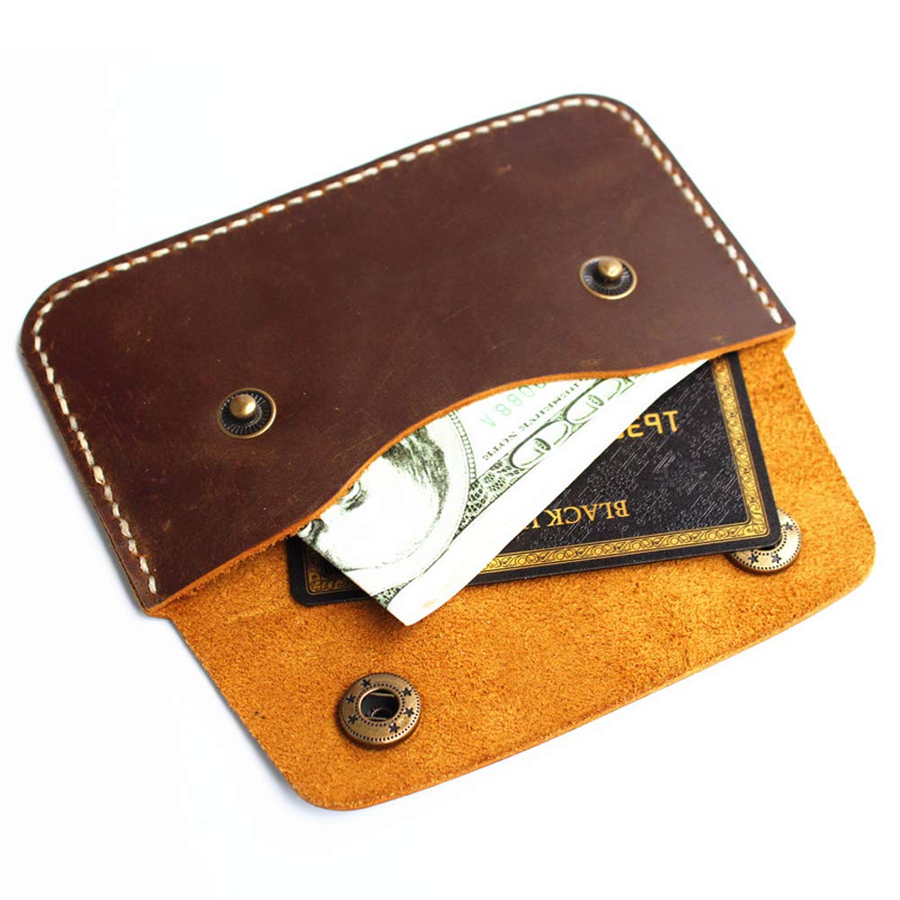 Premium Handmade Genuine Leather Wallet for Men & Women - Slim RFID Blocking Card Holder with Cover - Perfect for Travel, Business & Everyday Use