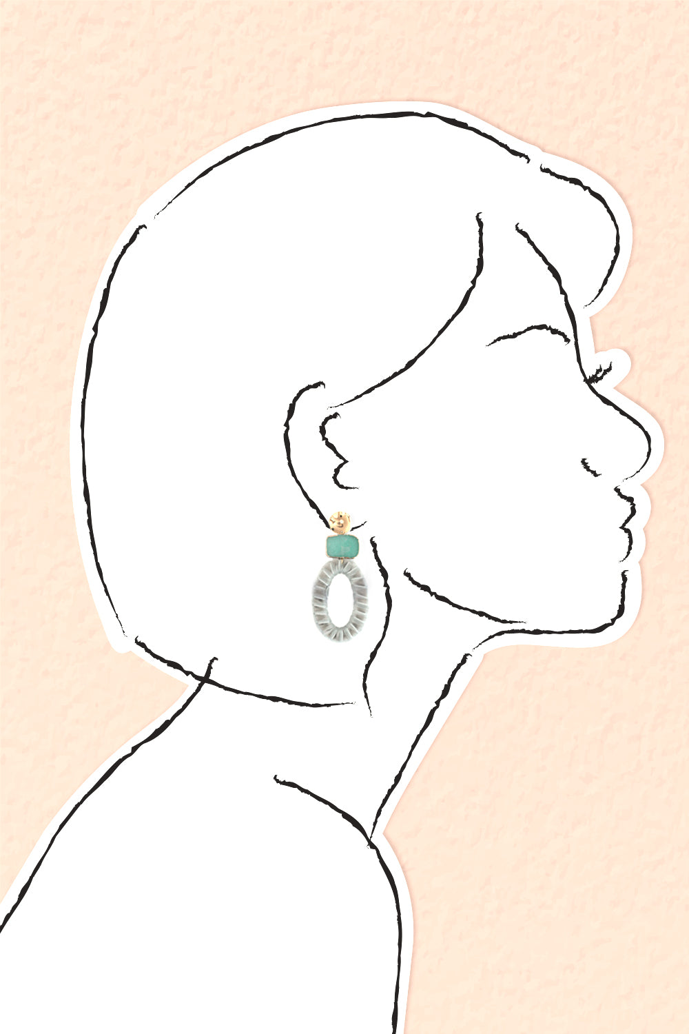 Elegant Velvet Drop Earrings in Grey - Perfect for Evening Parties, Weddings & Special Occasions