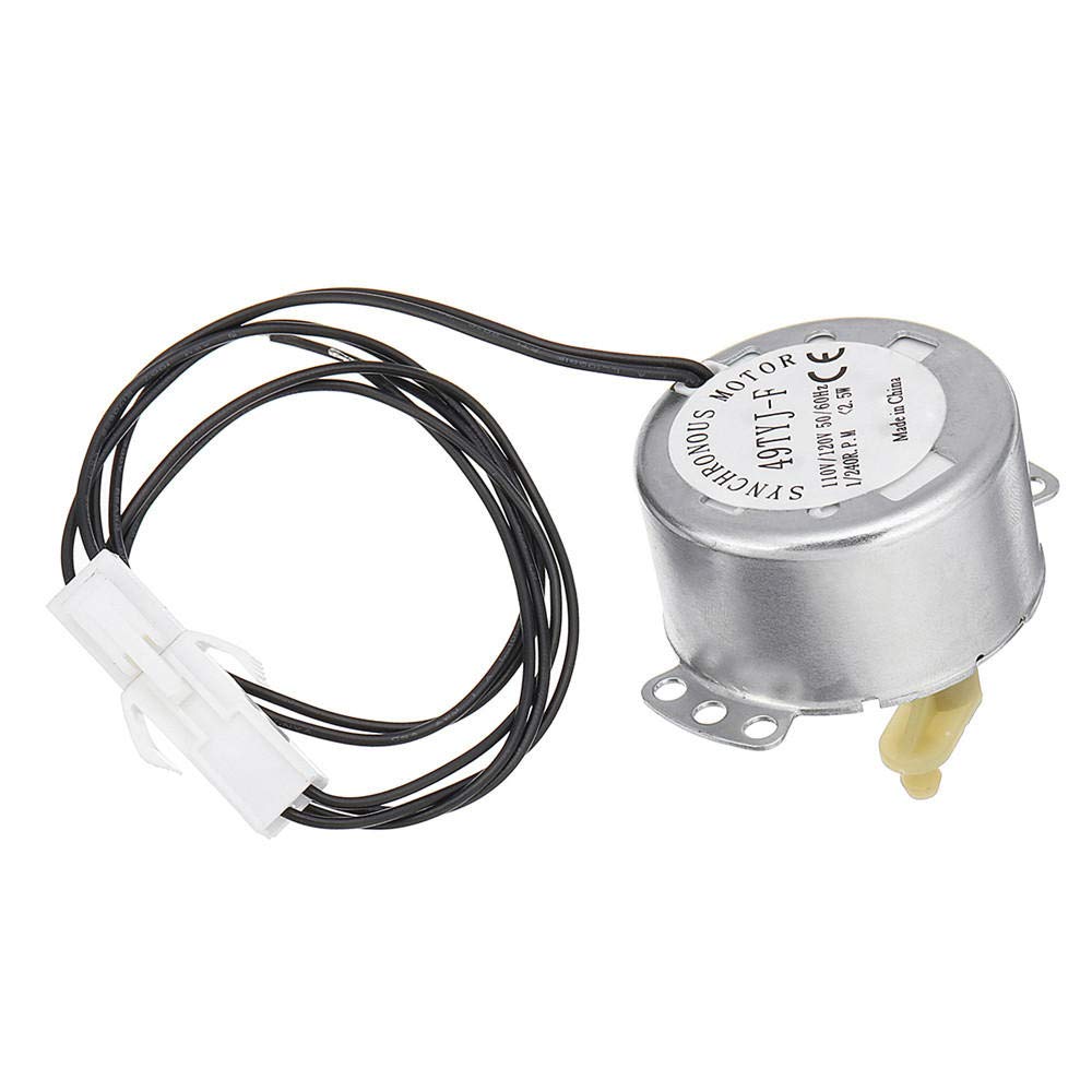 110V Synchronous Motor 1/240 RPM Replacement for Chicken Egg Incubator Turner - Durable Poultry Farming Equipment for Egg Hatching & Breeding