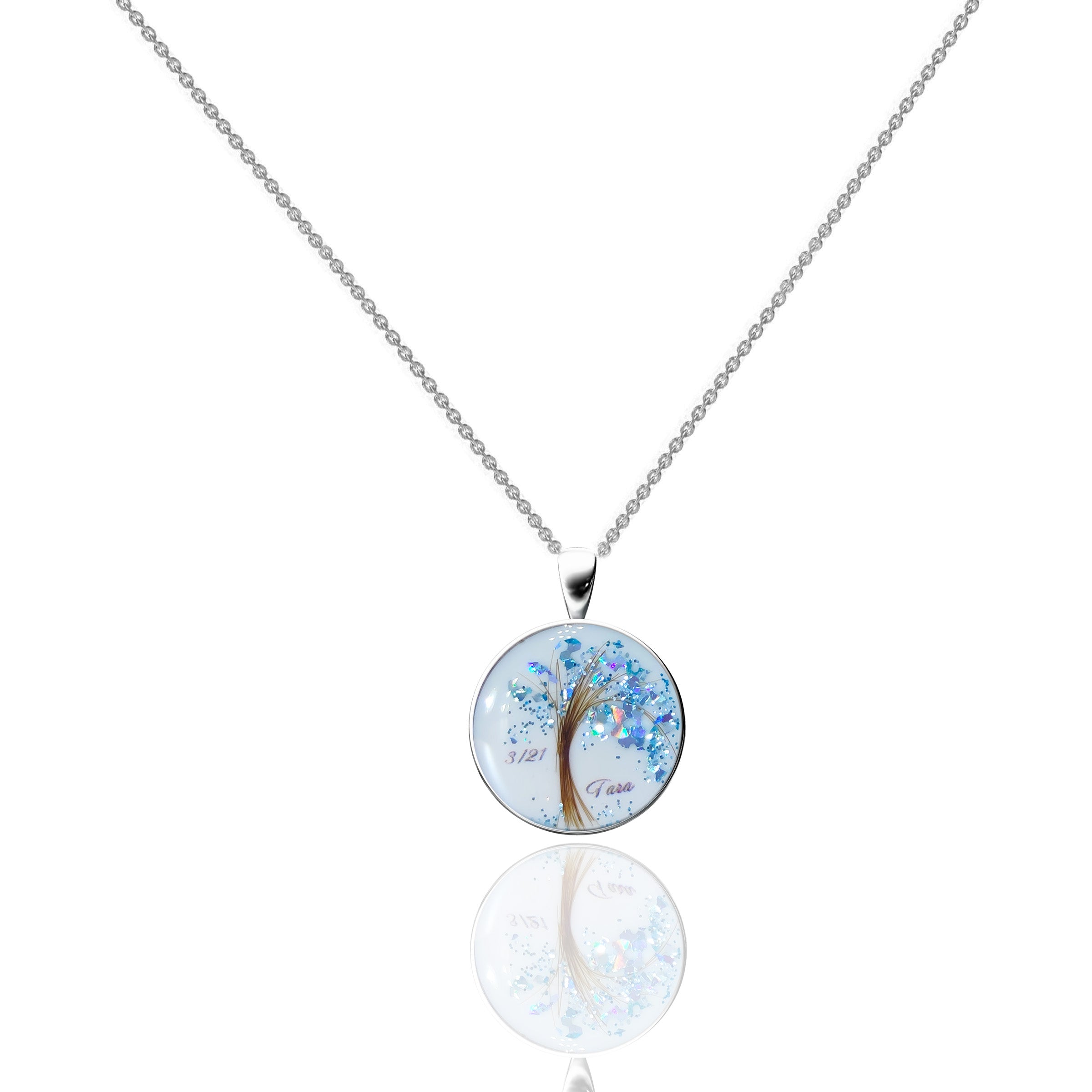 LifeTree Keepsake Necklace for Breastmilk & Baby Hair - Personalized Memorial Jewelry for Moms, Newborn Gifts, Baby Loss Remembrance - Perfect for Mother's Day, Baptism & Cherished Memories