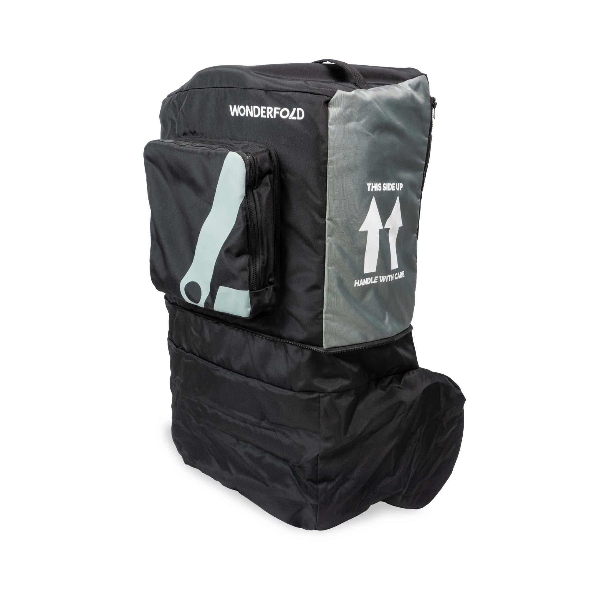 Wonderfold Stroller Wagon Travel Cover with Front & Inner Storage Pockets - Fits X4 Model - Waterproof Protective Cover for Rear Basket, Canopy & Wheels - Perfect for Family Outings, Beach Trips and Travel Adventures