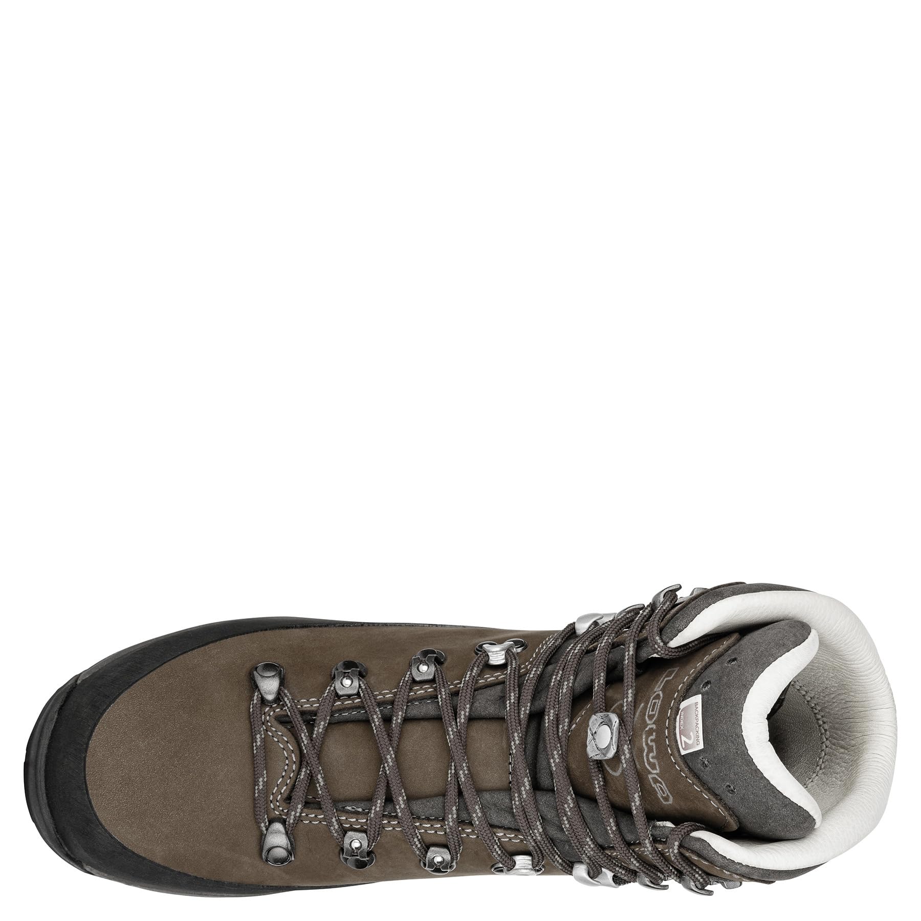 LOWA Women's Tibet LL Nubuck Leather Hiking Boots - Dark Brown/Slate - Size 5 US - Waterproof & Durable for Outdoor Adventures, Trekking & Travel
