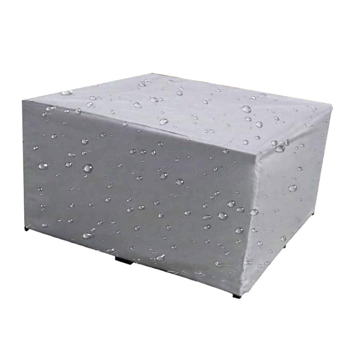 Durable 255x255x80cm Gray Square Patio Furniture Covers - Windproof, Dustproof, Waterproof Outdoor Garden Furniture Protection for Sofa, Table, Chairs - Perfect for Backyard, Deck, and Poolside Use