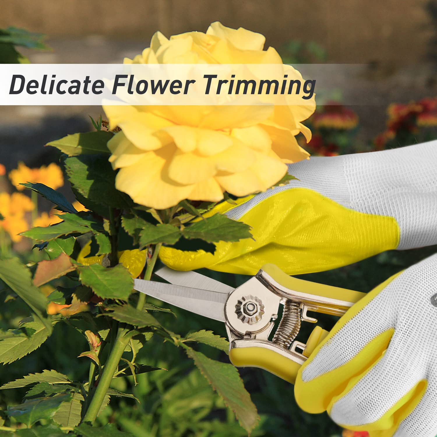 Jardineer Heavy Duty Pruning Shears - Sharp Gardening Clippers for Effortless Trimming | Perfect for Tree Branches, Rose Bushes & Garden Maintenance