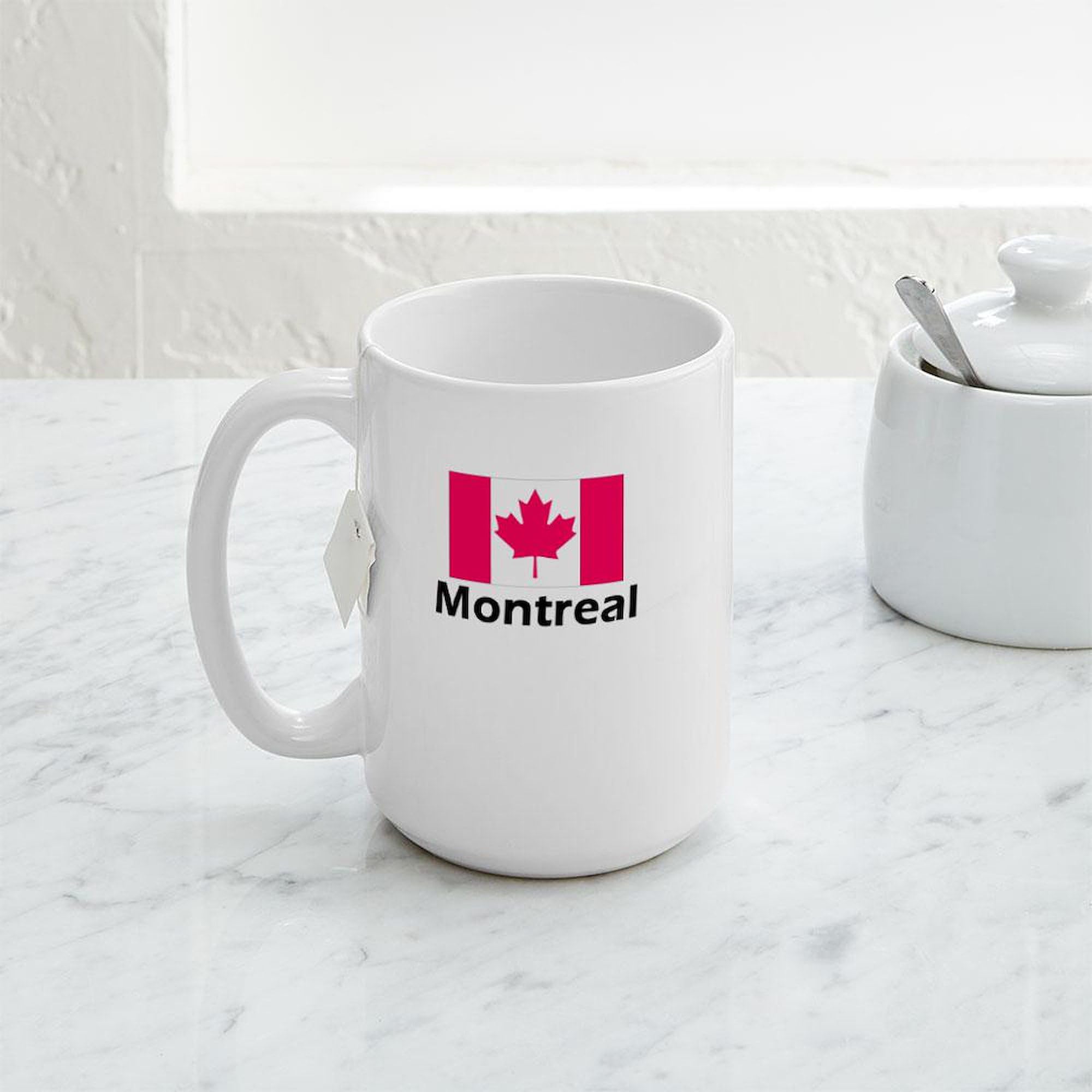 Montreal Themed 15 oz (444 ml) Large Ceramic Coffee Mug - Perfect for Home, Office & Gifts | CafePress