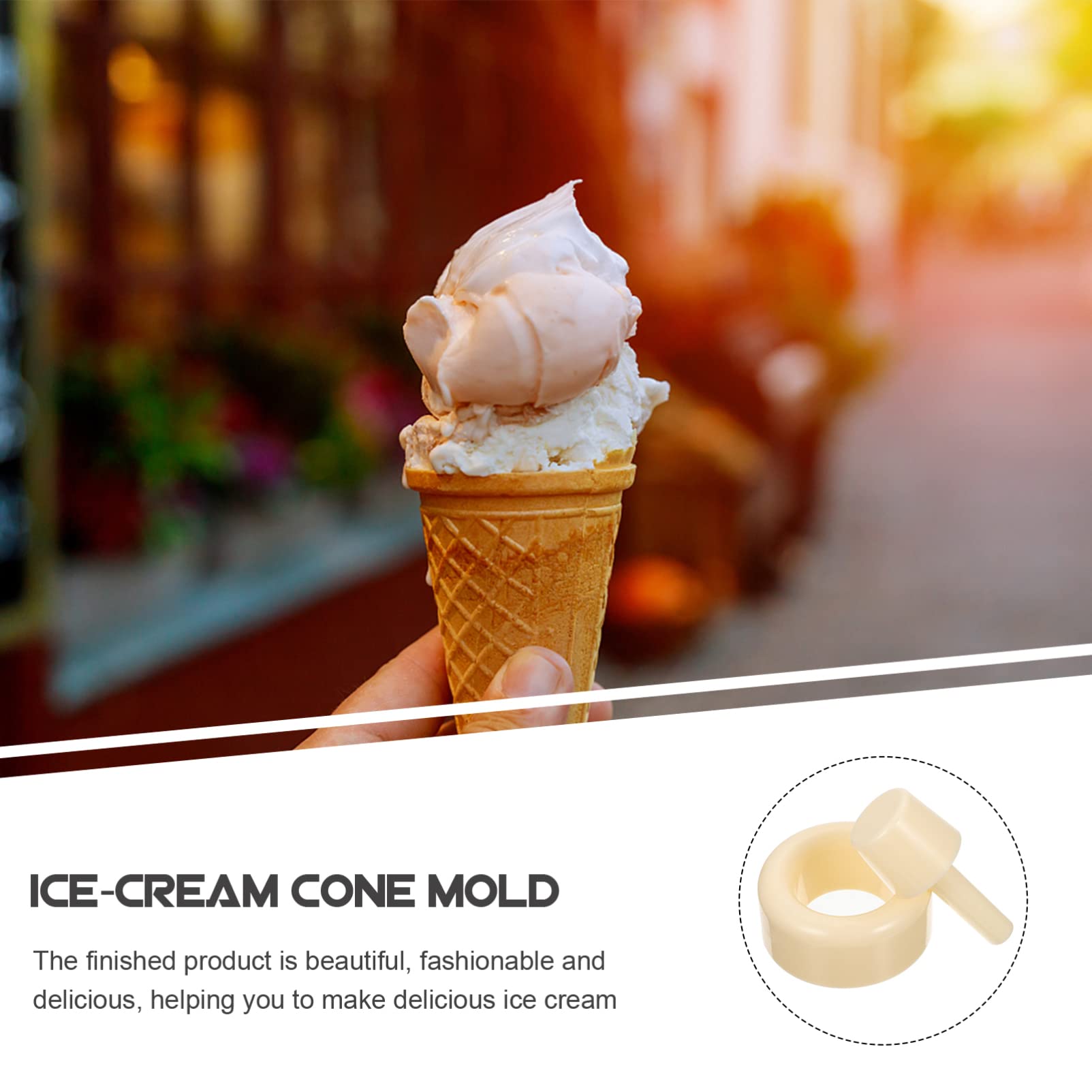 Professional DIY Ice Cream Cone Mold & Waffle Cone Maker Set - Dessert Shop Supplies for Homemade Ice Cream Cones | Perfect for Home Kitchens, Ice Cream Shops & Party Treats
