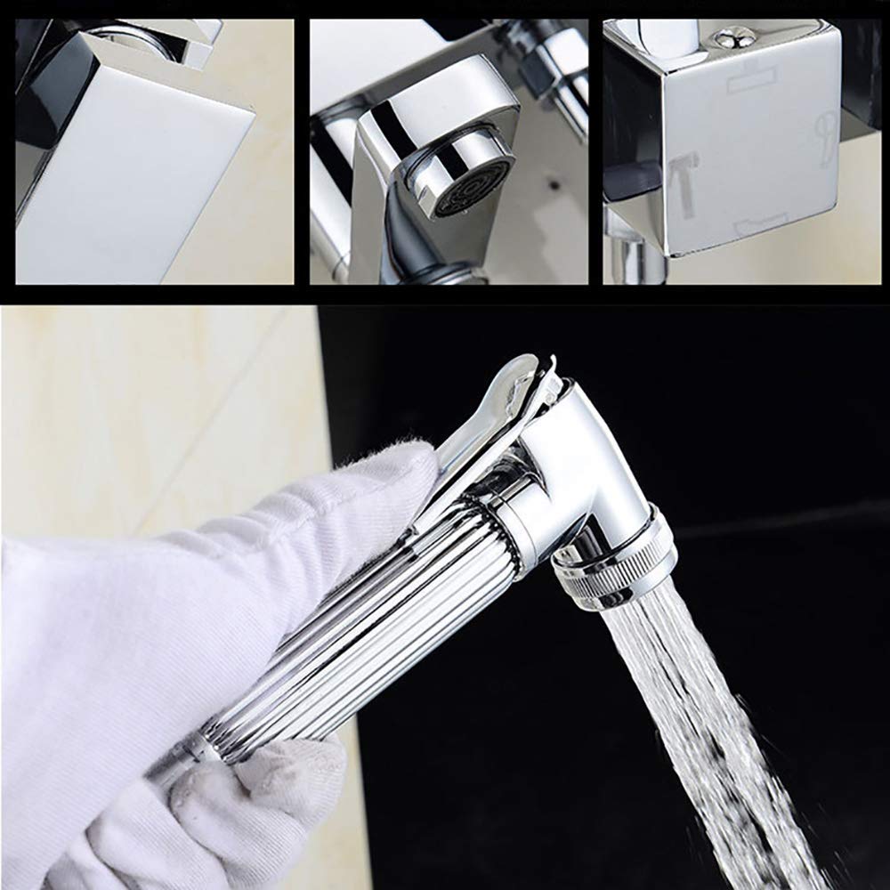 Premium Bath Shower Faucet Set - Wall Mounted Rain Mixer Shower Combo with Adjustable Shower Head, Handheld Shower & Tub Faucet for Modern Bathroom | Perfect for Spa-Like Experience, Luxury Home Renovation & Water-Saving Design