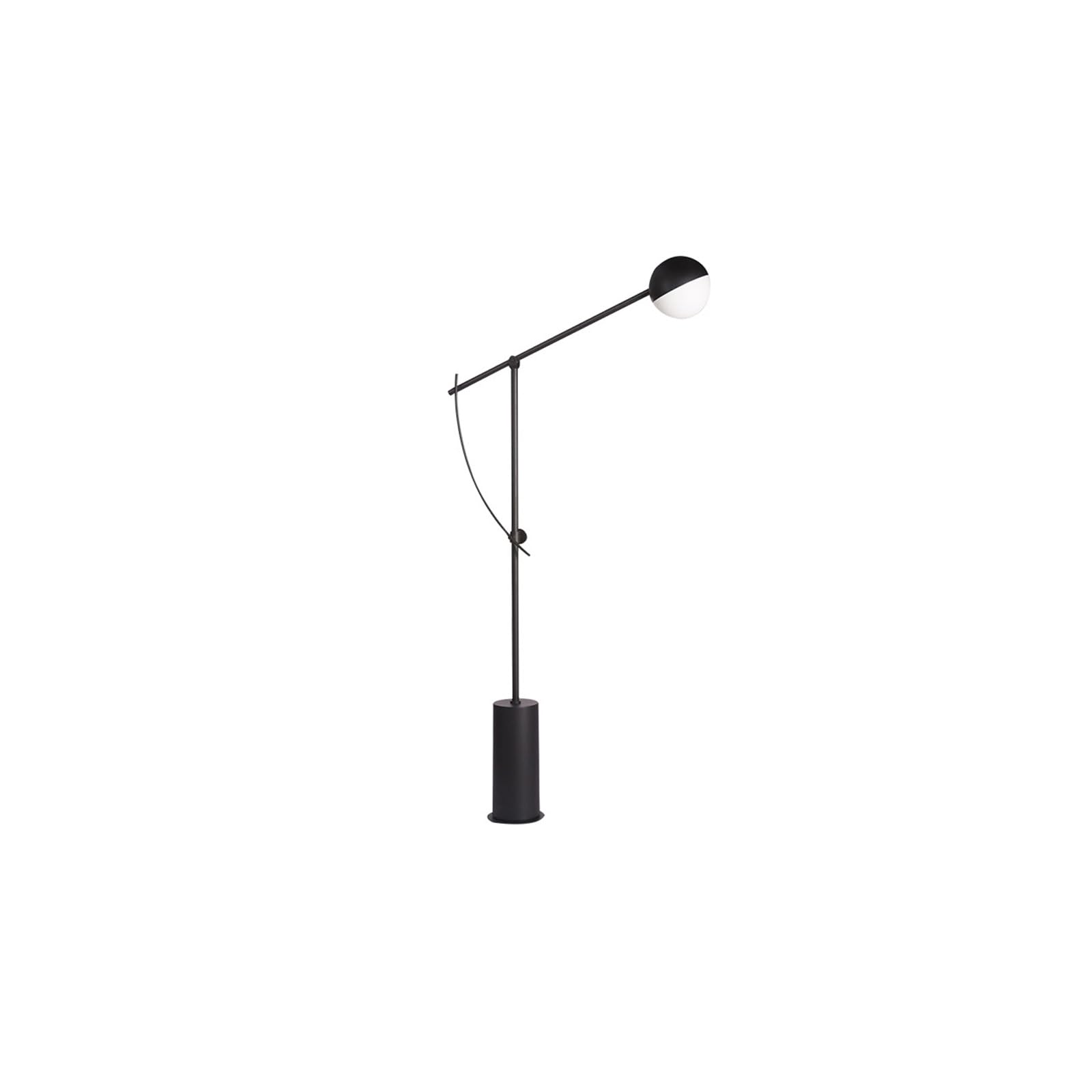 Dimmable Floor Lamp for Living Room - Modern Standing Lamp with Foot Switch, Simple Decorative Design for Bedroom & Office - Black | Perfect for Reading, Relaxing & Ambient Lighting