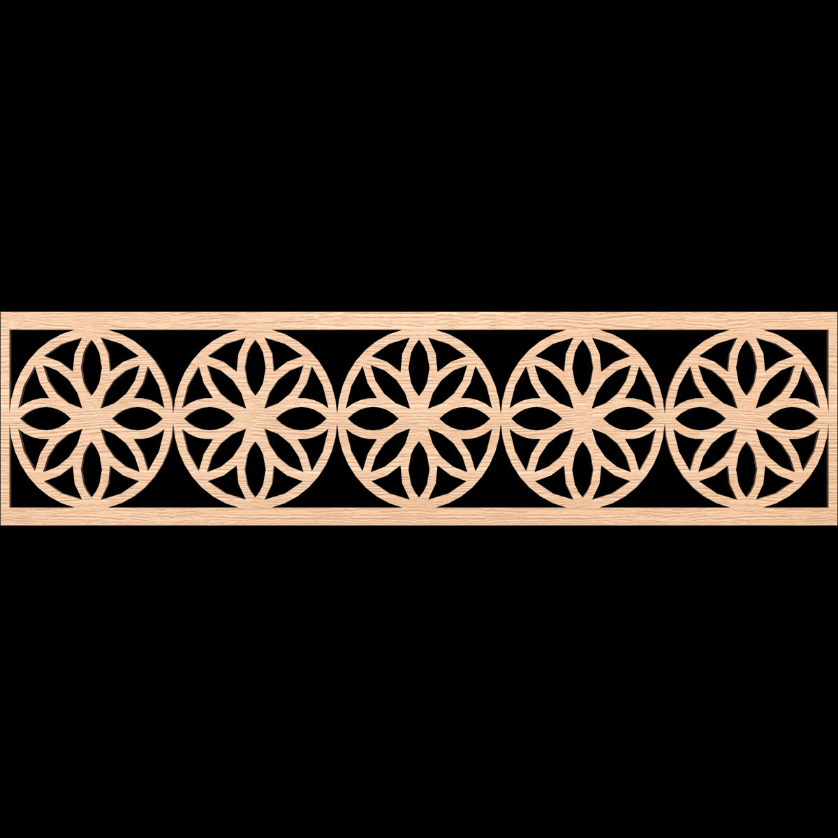 Blume Fretwork Moulding - Decorative Wood Trim for Home Interior Design | Perfect for Wall Paneling, Ceiling Accents & DIY Projects