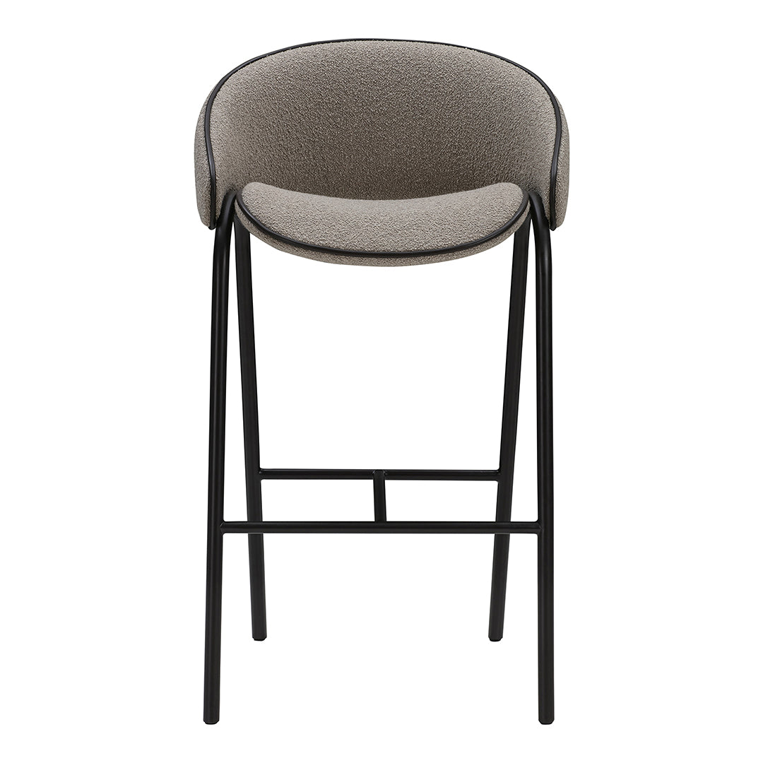 Modern Folium Bar Stool - Adjustable Height Counter Stool with Backrest - Perfect for Kitchen Island, Home Bar & Breakfast Nook - Durable & Comfortable Seating Solution