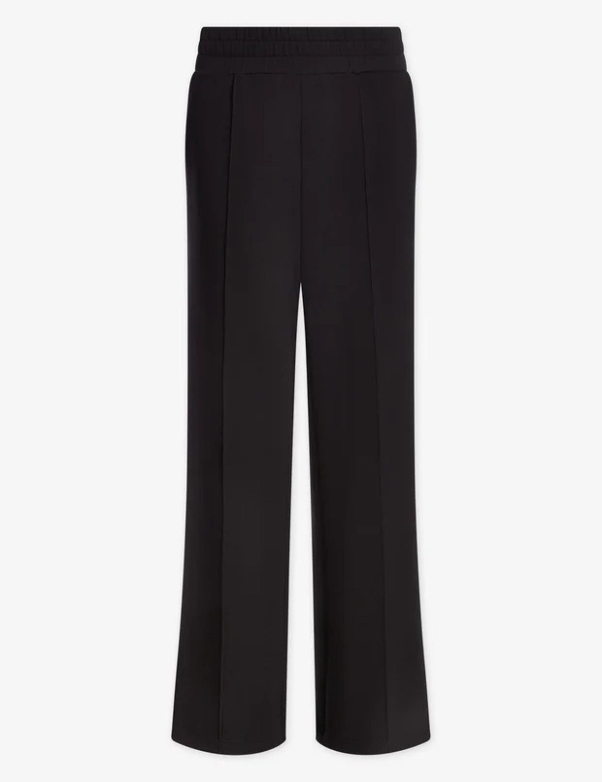 Women's High Waist Wide Leg Pants Size 30 in Black - Comfortable Stretch Fabric for Work, Office & Casual Wear