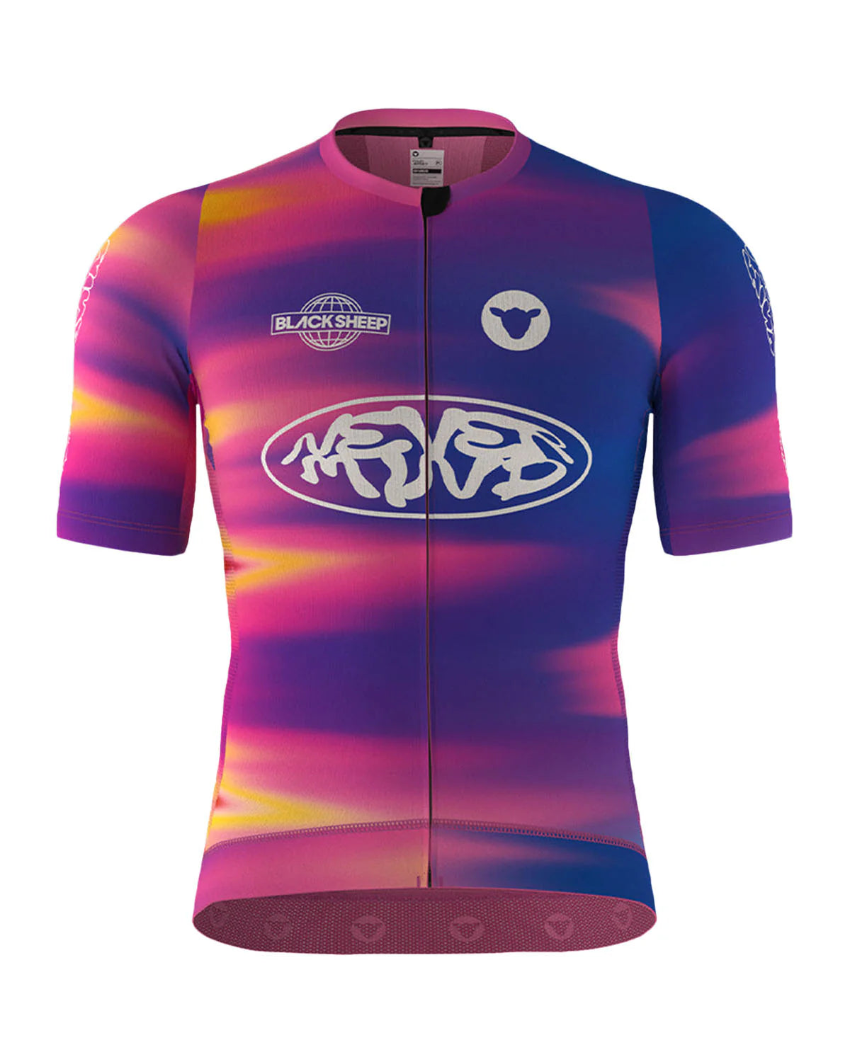 Black Sheep Men's Team SS Jersey - Breathable & Lightweight Performance Shirt for Cycling, Running & Gym Workouts