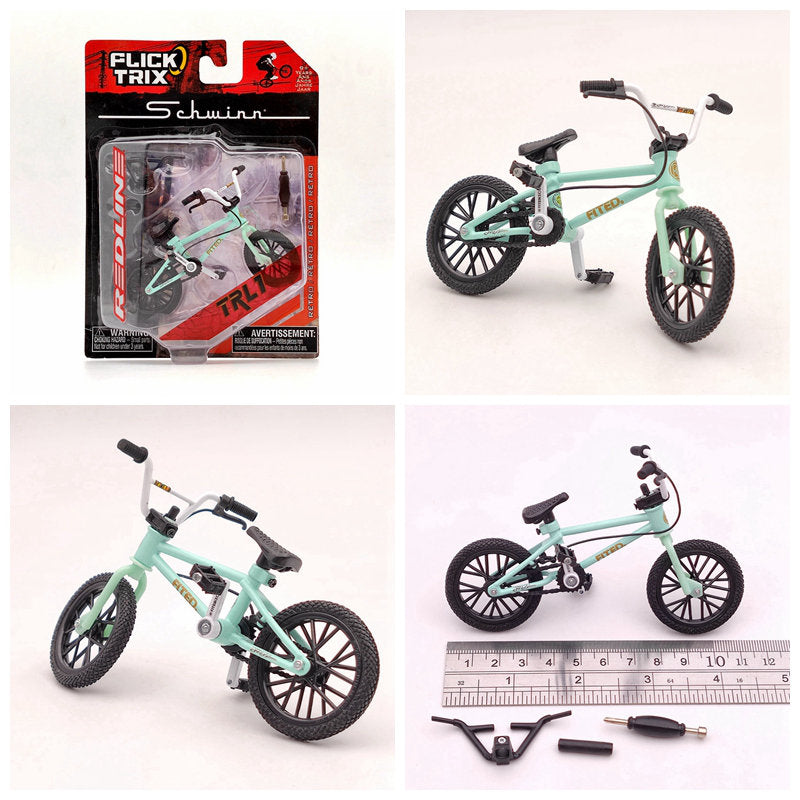 Premium Finger Bike FLICK TRIX Mini BMX Diecast Model Toy - Collectible Miniature Bicycle for Kids & Adults - Perfect for Office Desk Decor, Stress Relief, and Gift Giving