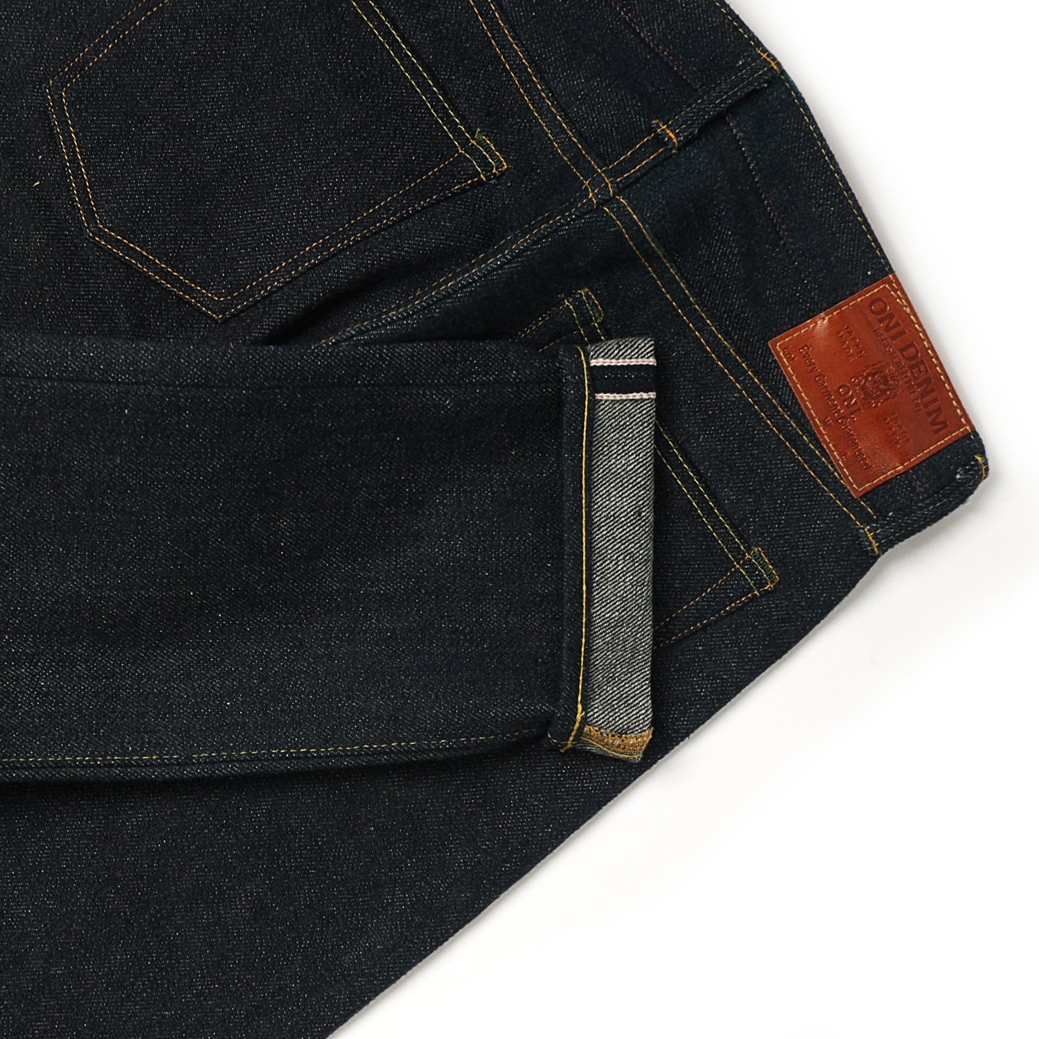 ONI 507DGK 'Deep Green Cast' 20oz Slim Straight Raw Denim Jeans for Men - Perfect for Casual Wear, Street Style & Everyday Outfits