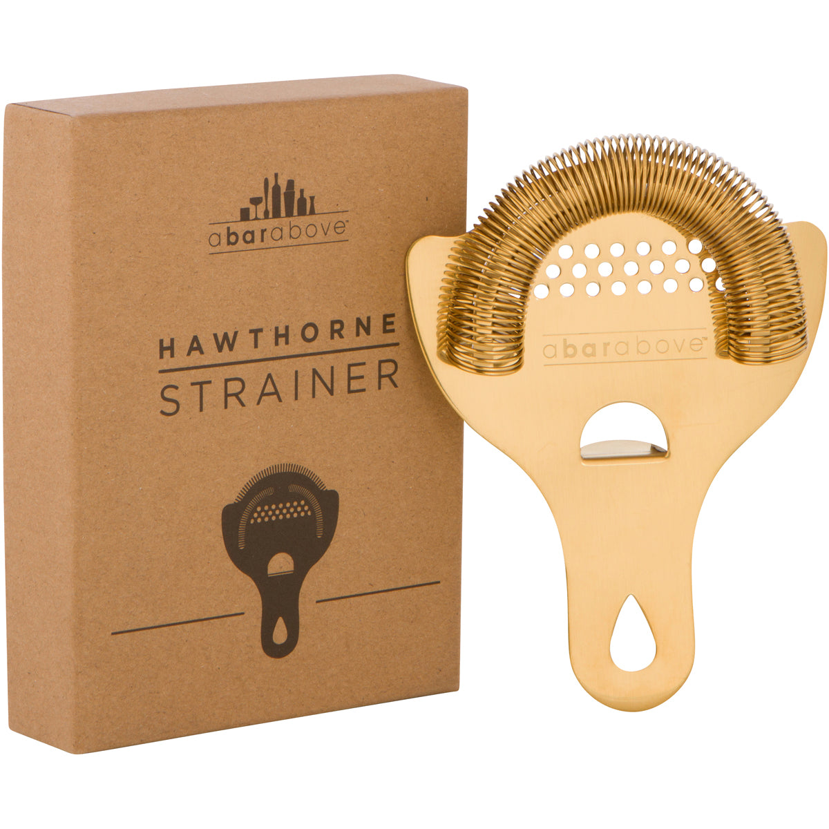 Premium Gold Hawthorne Strainer - Fine Mesh Tea Infuser for Loose Leaf Tea, Herbs & Spices - Perfect for Tea Lovers, Home Brewing & Kitchen Use