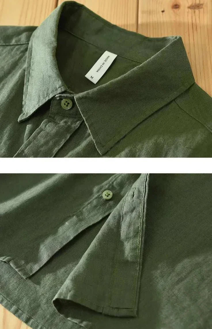 Antonio's Men's Loose Fit Short Sleeve Summer Shirt - Breathable Casual Button Down for Beach, Vacation & Outdoor Activities