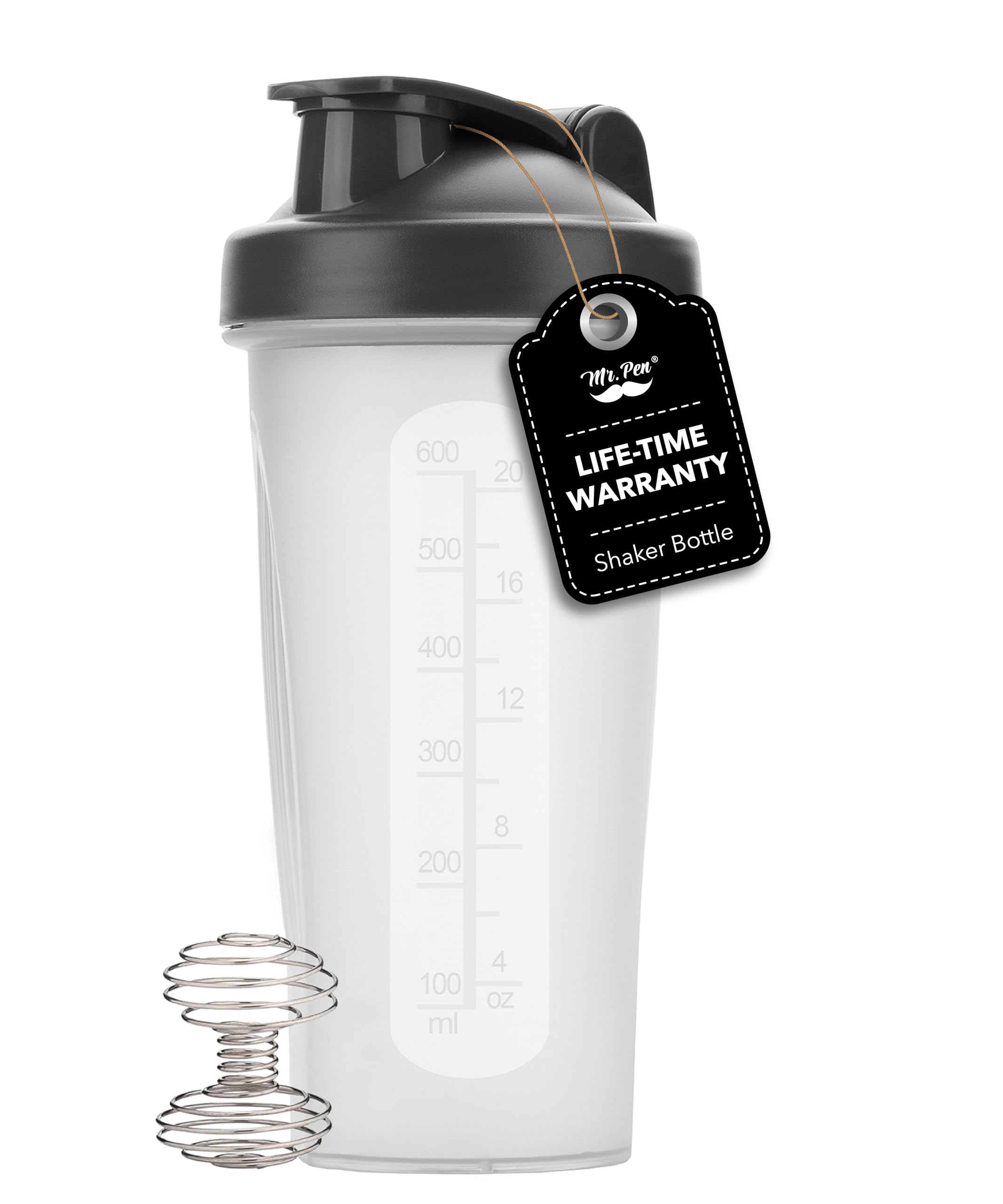 Mr. Pen 28oz Protein Shaker Bottle with Wire Whisk Ball - Premium Mixer Cup for Protein Powder, Pre-Workout & Meal Replacement Shakes - Ideal for Gym, Fitness & Post-Workout Recovery