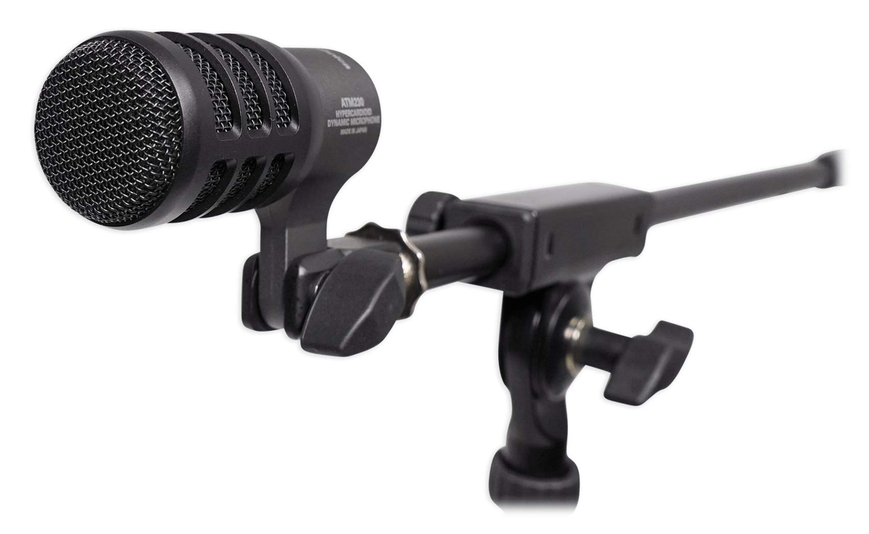 Audio-Technica ATM230 Dynamic Instrument Microphone for Drums - Includes Stand, Mount & Cable - Perfect for Live Performances, Studio Recording & Drum Kits
