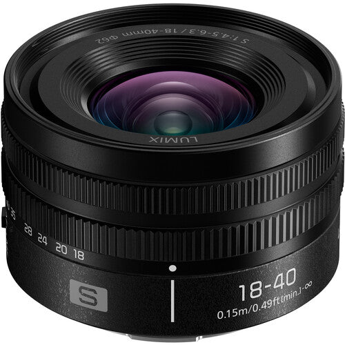 Panasonic LUMIX S 18-40mm f/4.5-6.3 Lens for Full Frame Mirrorless Cameras - Perfect for Travel, Landscape & Portrait Photography