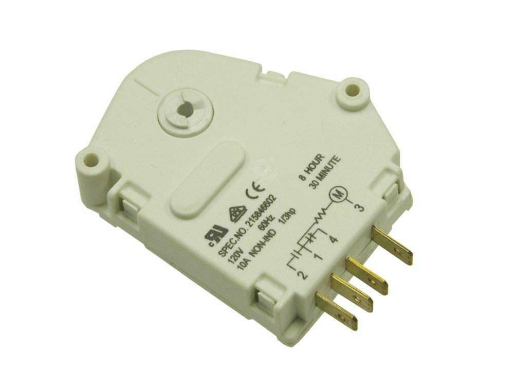 Genuine OEM LMQHZDK Refrigerator Defrost Timer Replacement Part 215846602 - Compatible with Various Refrigerator Models for Home & Commercial Use