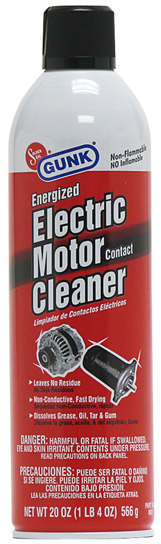 Electric Motor Contact Cleaner - 20oz Aerosol Spray for Electrical Contacts & Motors [12-Pack] - Ideal for Automotive, Industrial & Home Appliance Maintenance