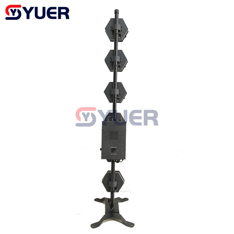 YUER™ 6x60W LED Retro Burst Flashing DMX512 Stage Light - 2200K Warm White LED Effect Lighting for DJ Parties, Nightclubs & Photography - Perfect for Stage Shows, Concerts and Event Lighting