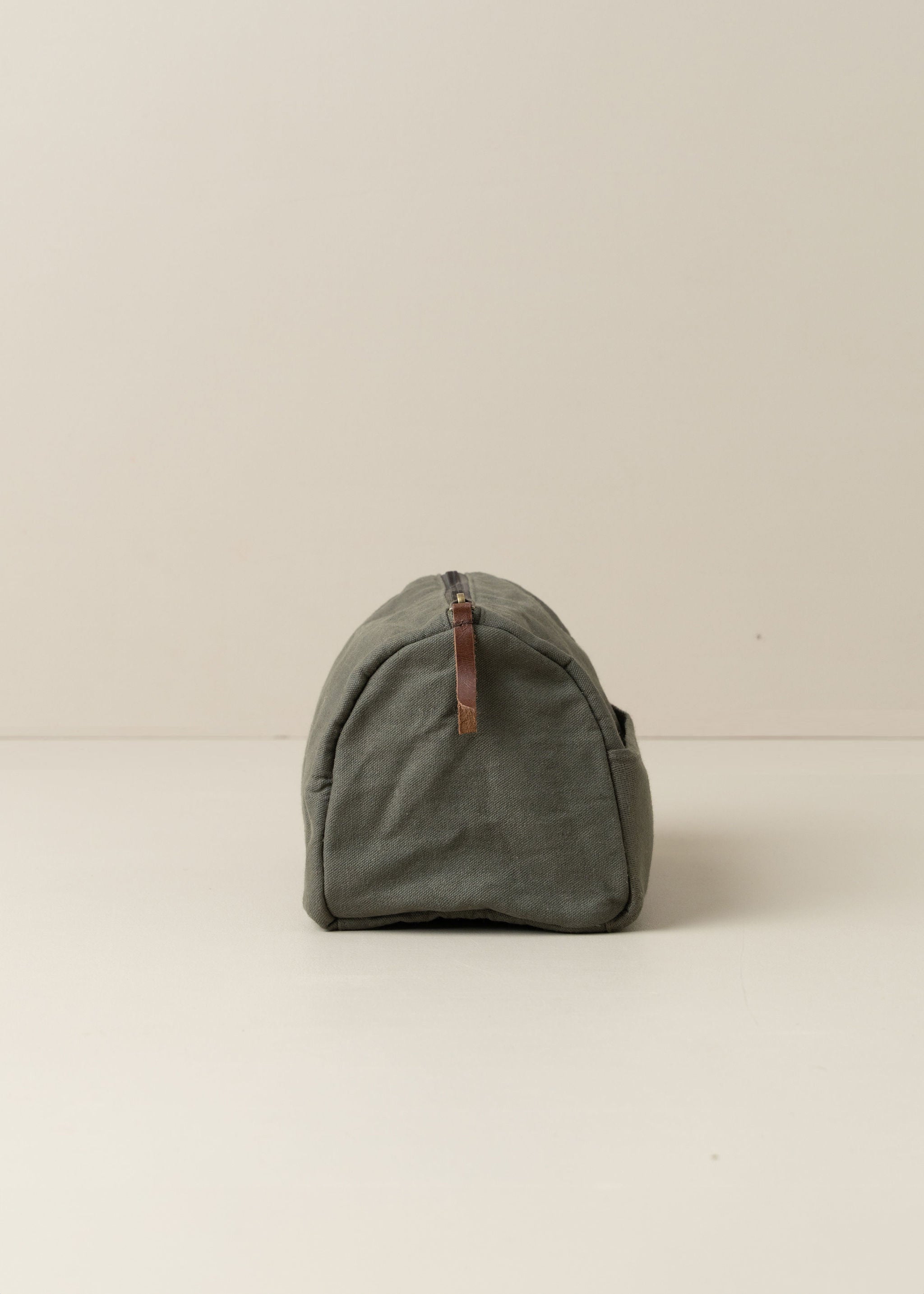 Journey Toiletry Canvas Bag - Waterproof Travel Cosmetic Organizer for Women & Men | Olive Green | Perfect for Camping, Gym & Airplane Carry-On