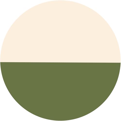 Beige and Olive Green