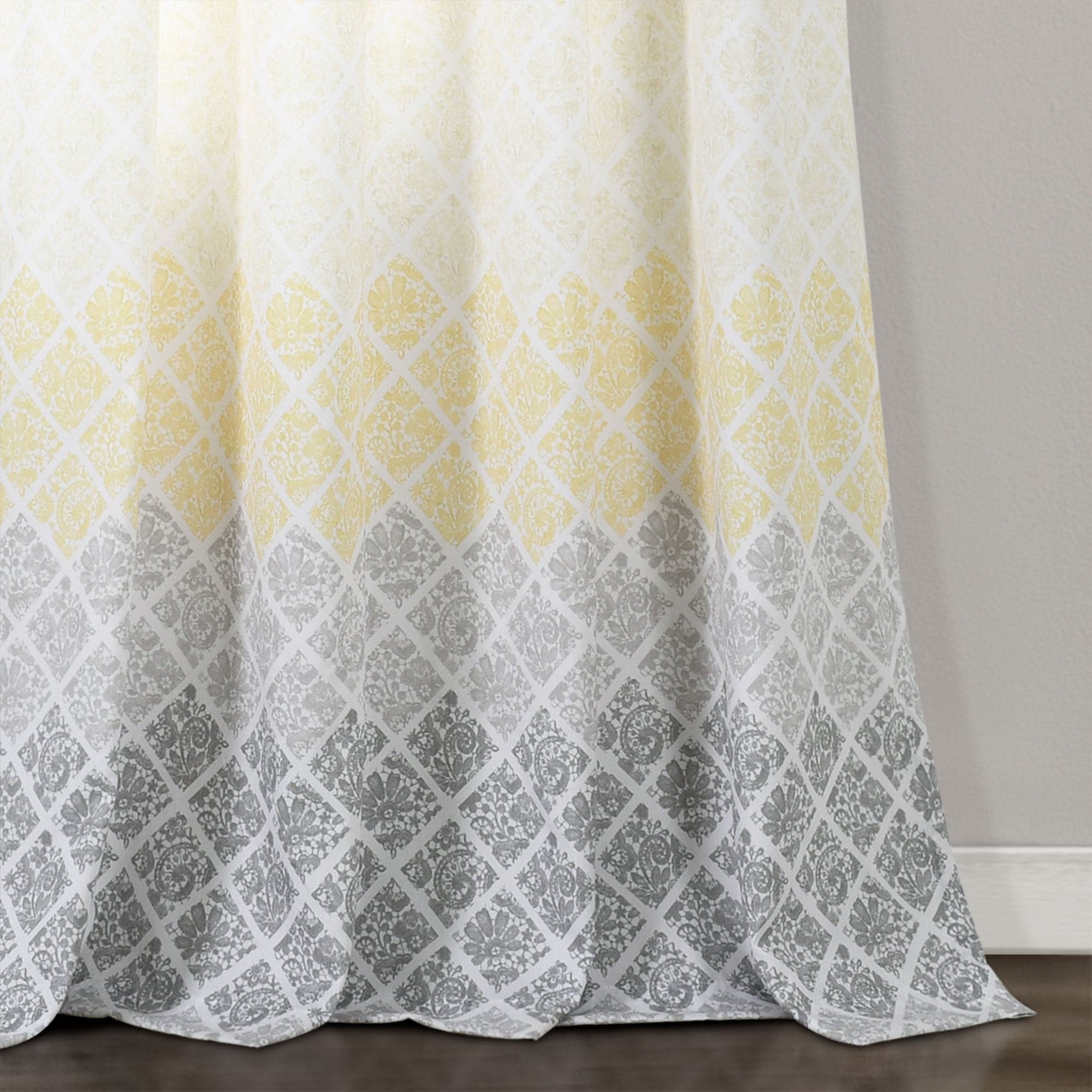 Elegant Medallion Ombre Window Curtain Panel Set - Light Filtering & Blackout Drapes for Living Room & Bedroom