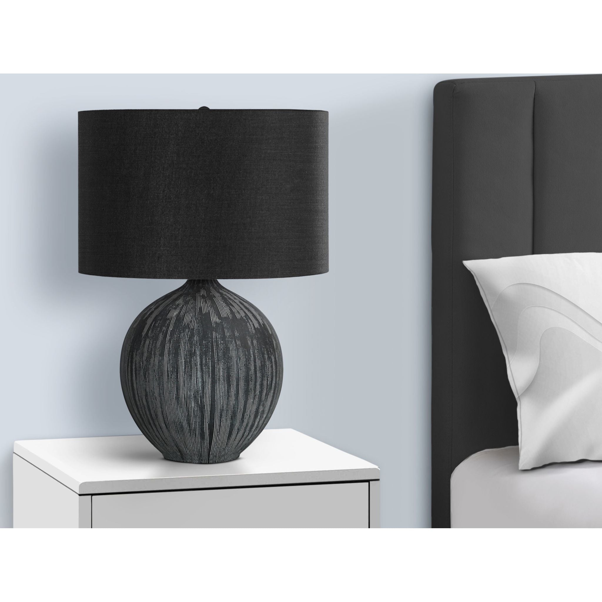 Aurelia Modern Table Lamp - 23 Inch Height, Elegant Home & Office Lighting for Bedroom, Living Room, and Study Desk