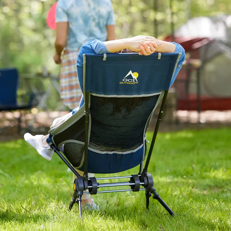 Compack Rocker - Compact and Portable Rocking Chair for Outdoor, Camping, Travel & Home Use - Lightweight Folding Rocker with Carry Bag - Perfect for Patio, Backyard, Beach & RV Trips